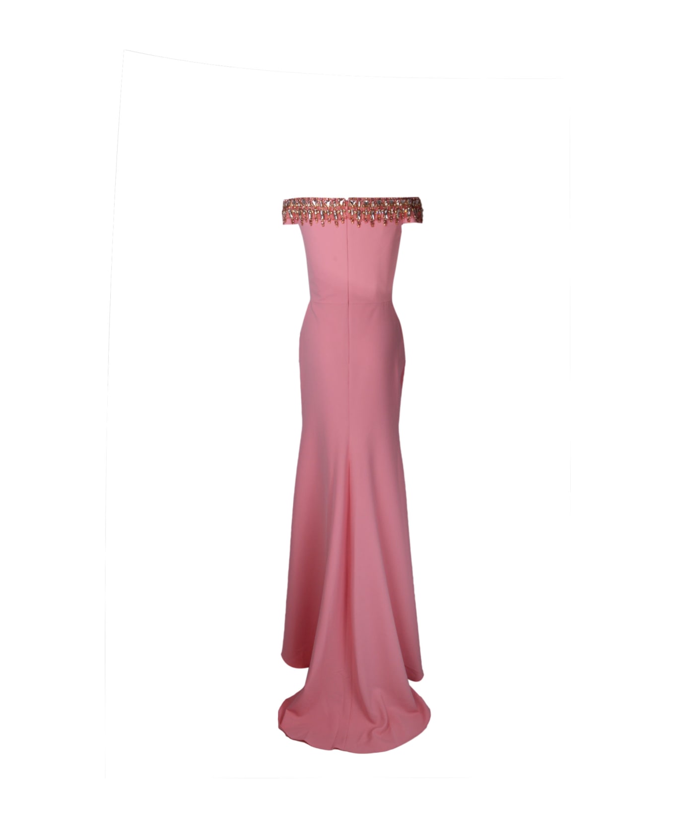 Jenny Packham Dress With Crystals - Pink