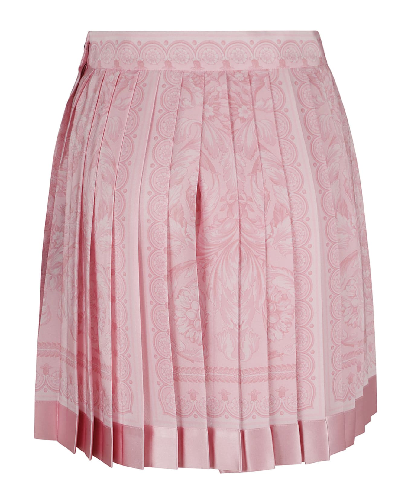 Versace Baroque Print Crepe Skirt - Pale Pink スカート