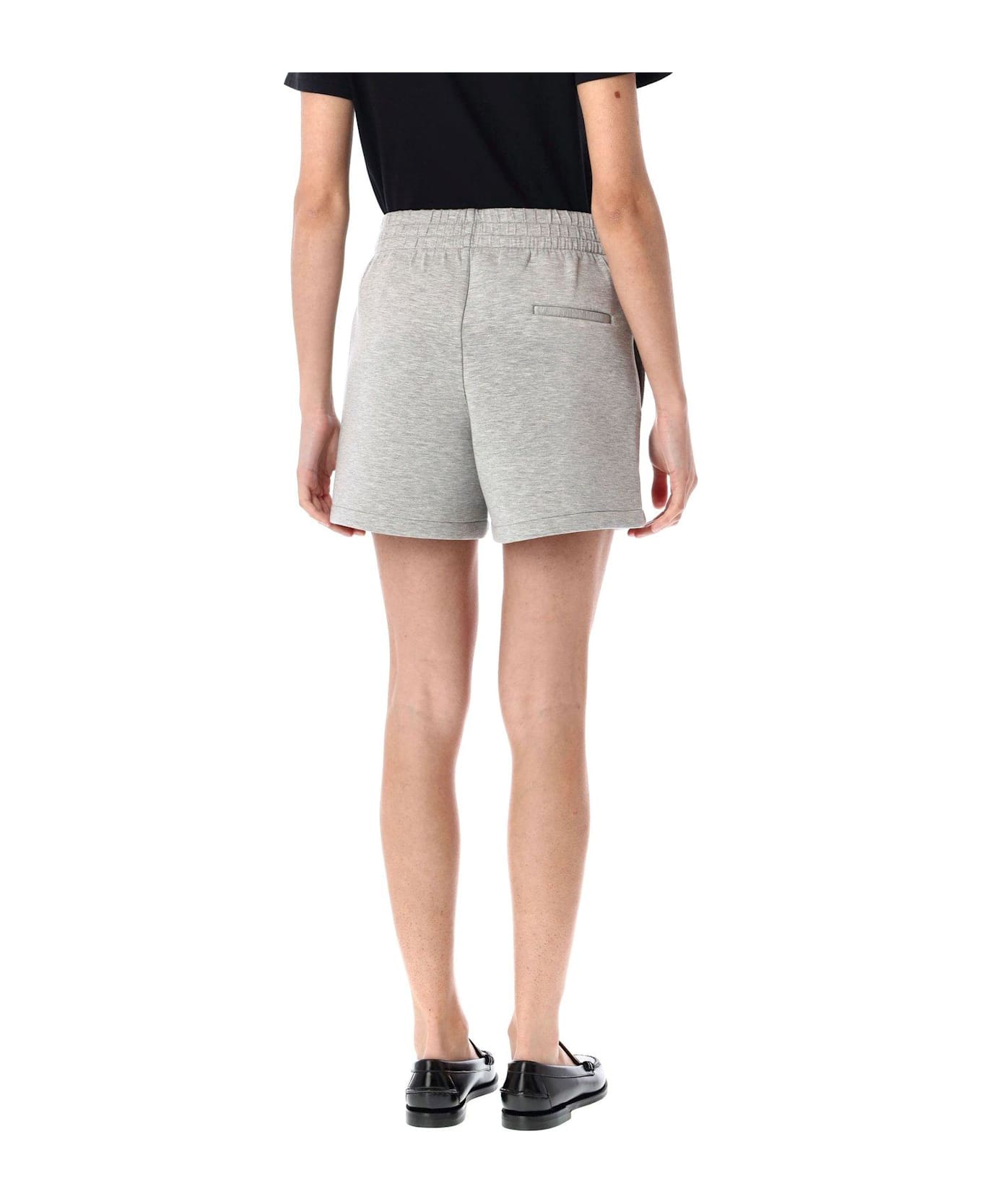 Anine Bing Monogram Embossed Shorts - GREY