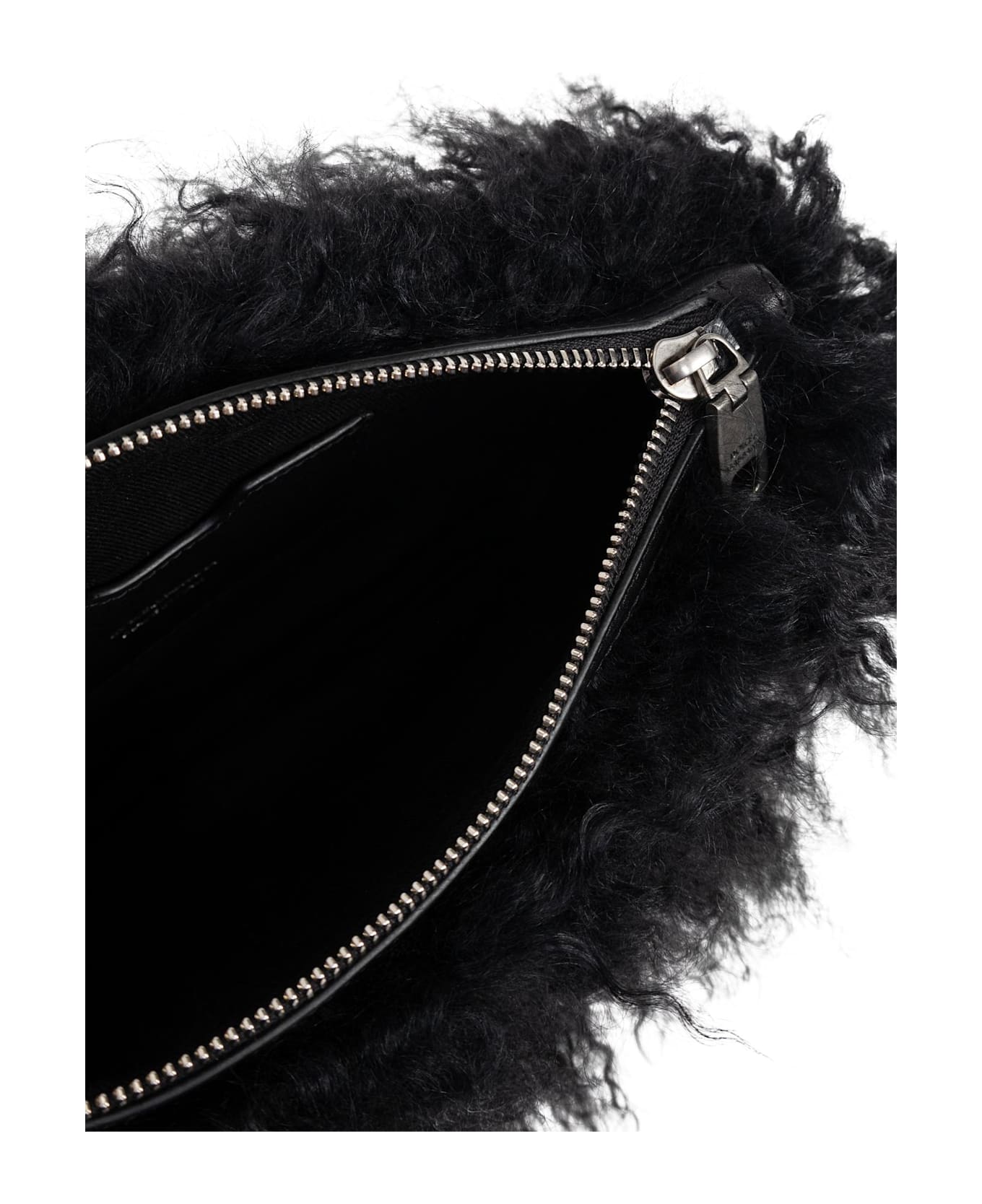 Dolce 
Gabbana Furry Clutch - NERO/NERO