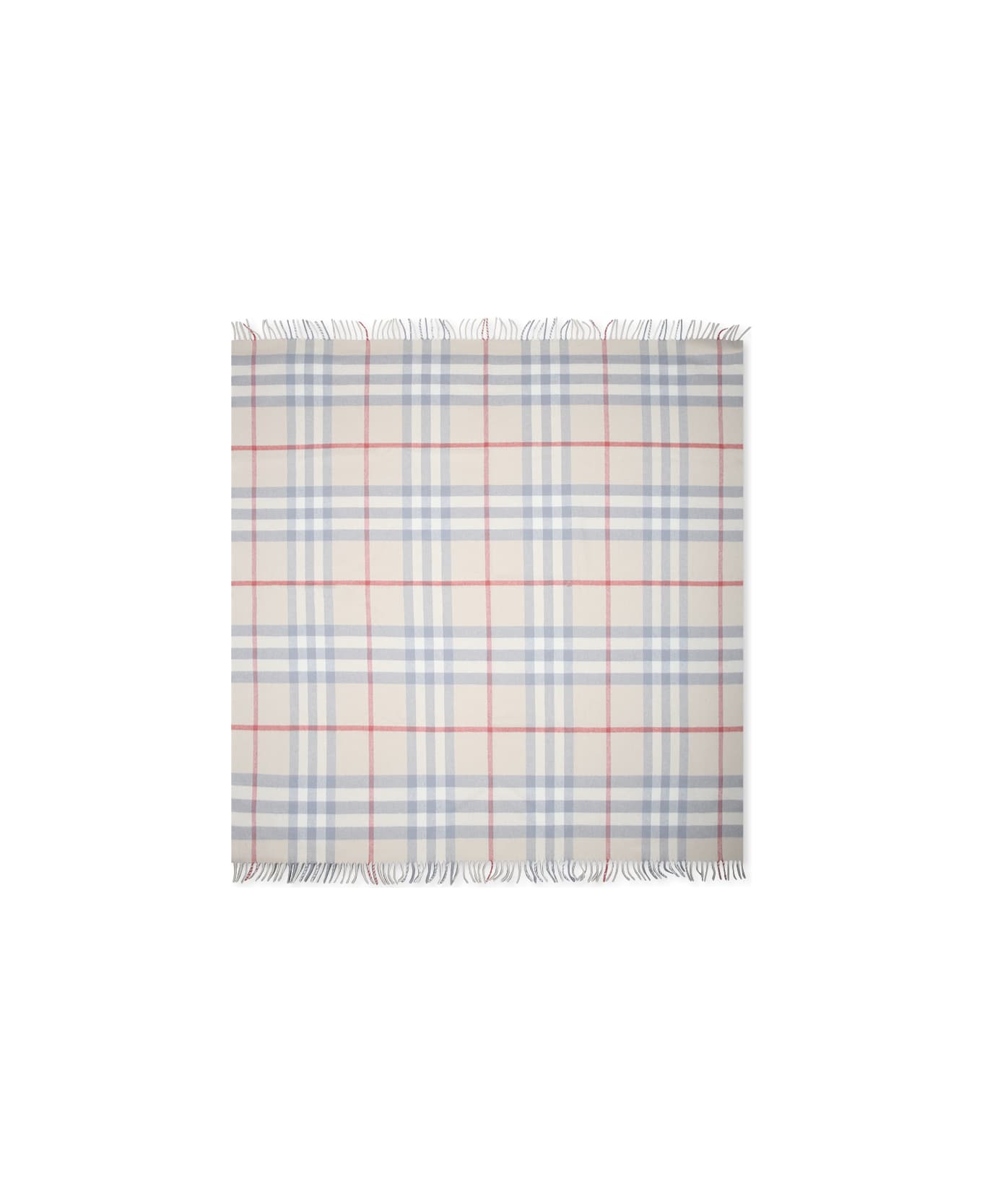 Burberry Beige Blanket For Babykds With Vintage Check - Beige