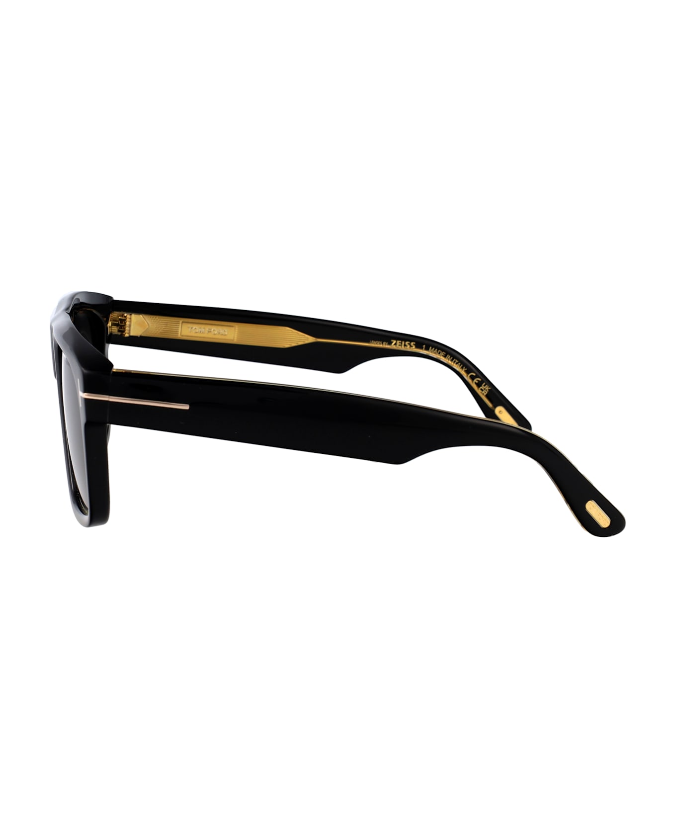 Tom Ford Eyewear Ft1201 Sunglasses - nero lucido / fumo