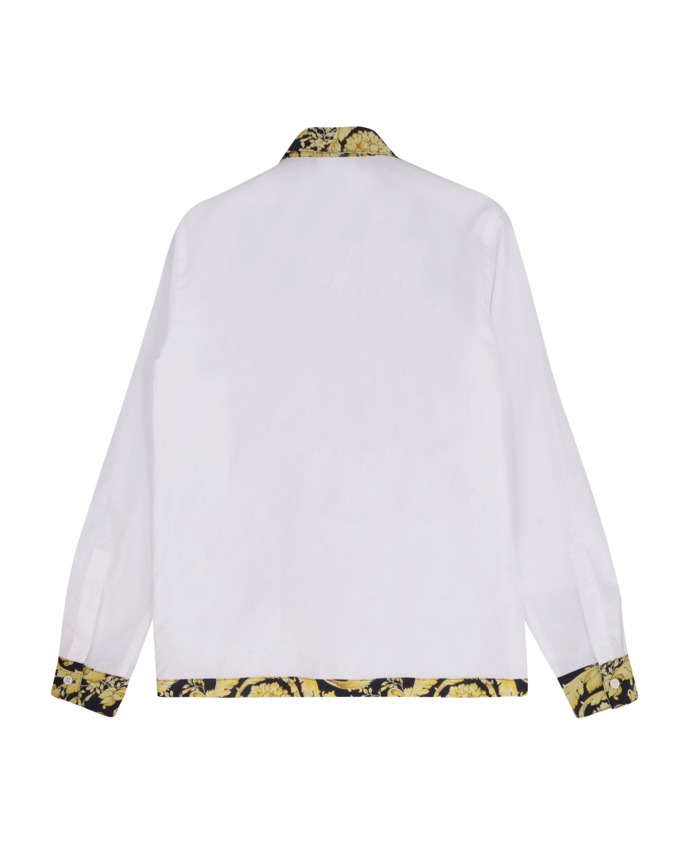 Young Versace Cotton Poplin Shirt - White