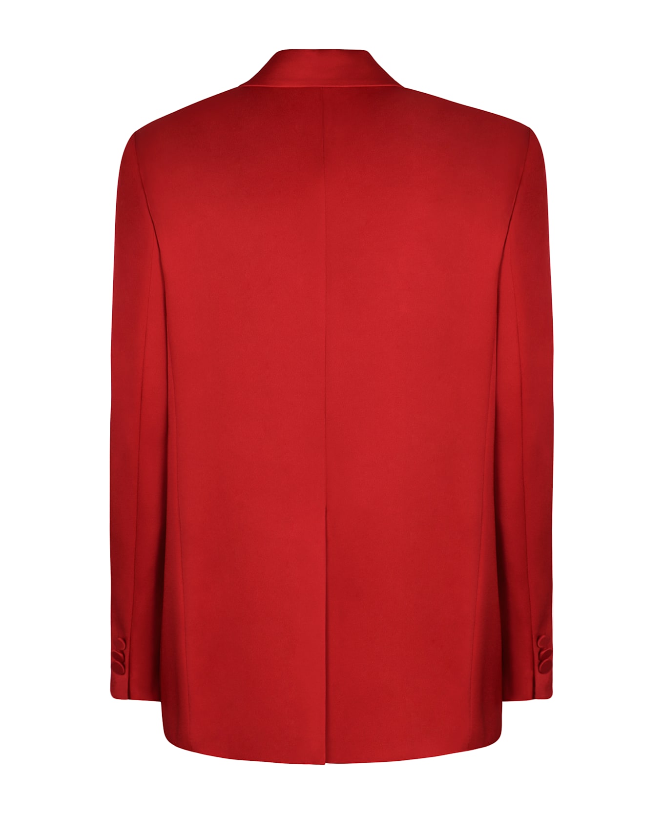Max Mara Studio Galazia Single-breasted One Button Jacket - red