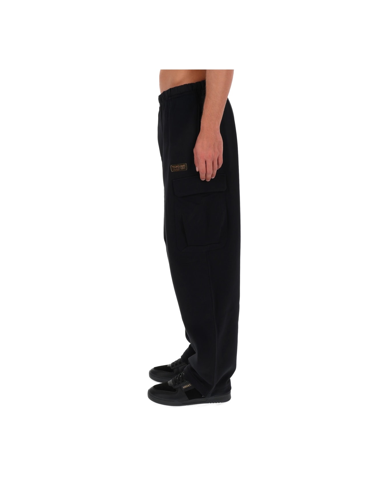 Versace Jeans Couture Cargo Jogger Pants - BLACK