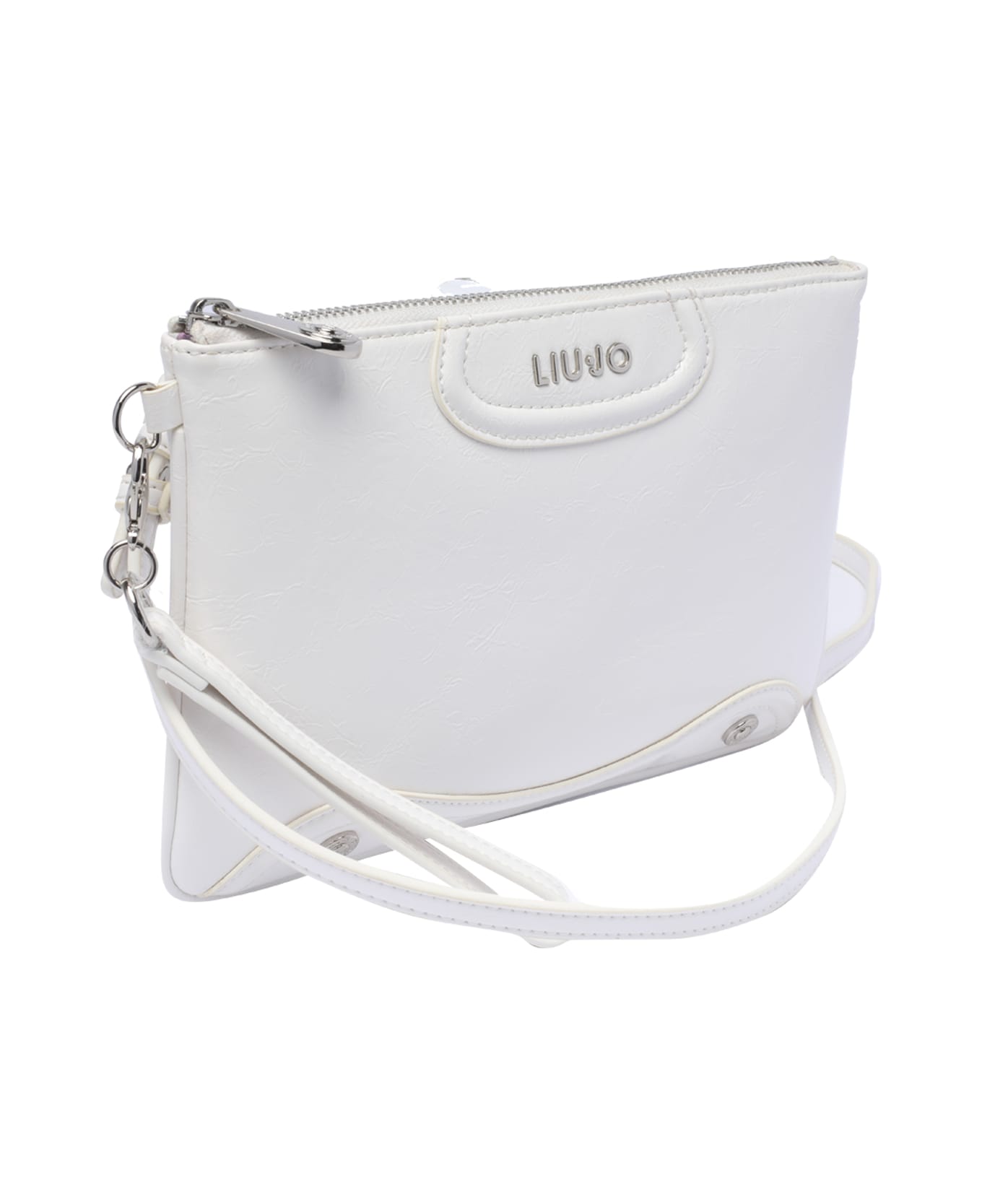 Liu-Jo Logo Crossbody Bag - White ショルダーバッグ