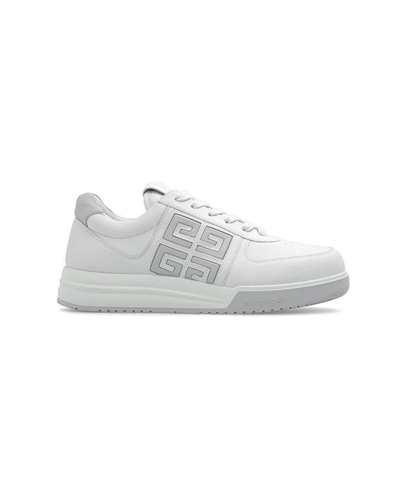 Givenchy 4g Logo Detailed Low-top Sneakers - White Grey