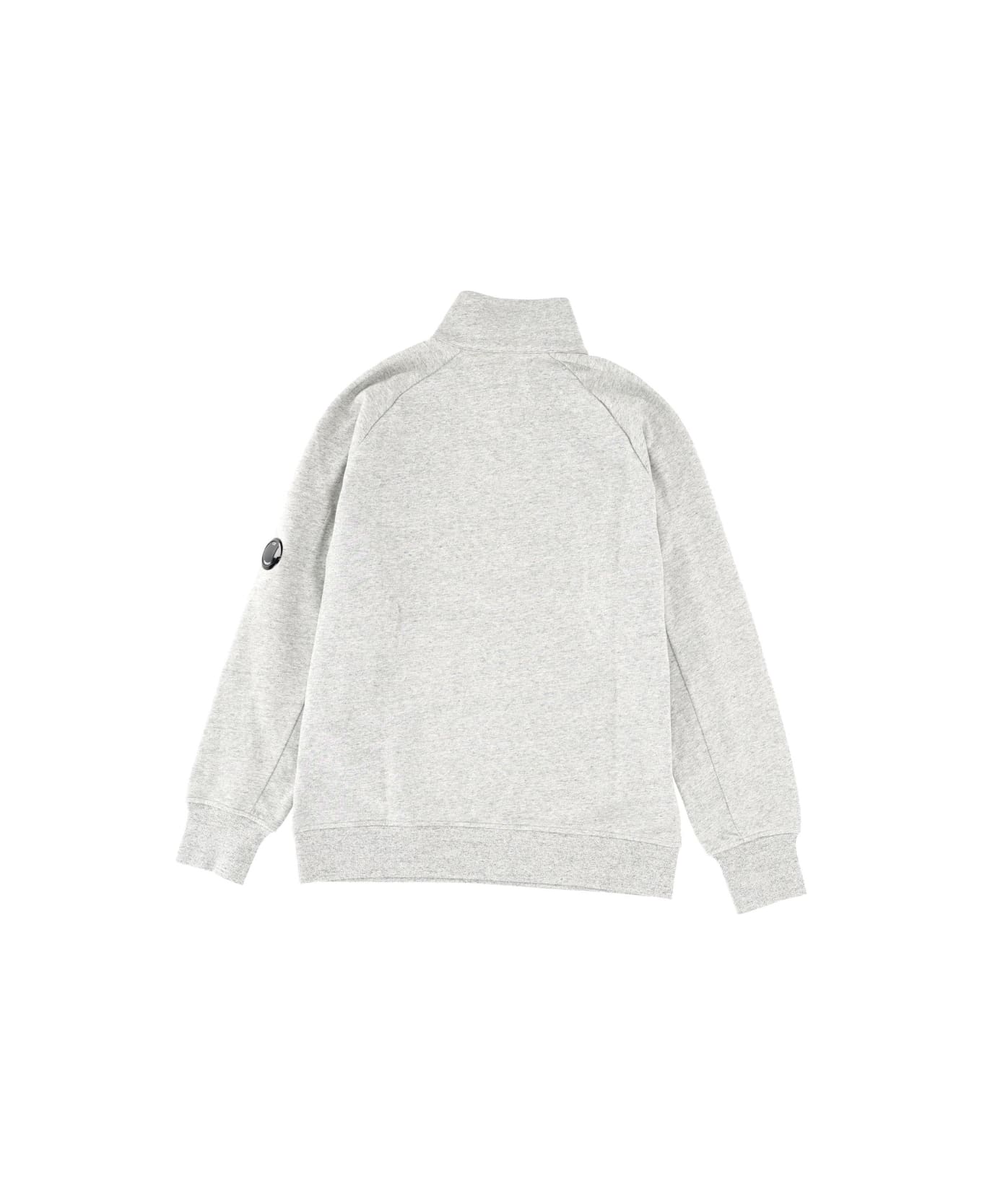 C.P. Company Zip Sweatshirt. - GREY