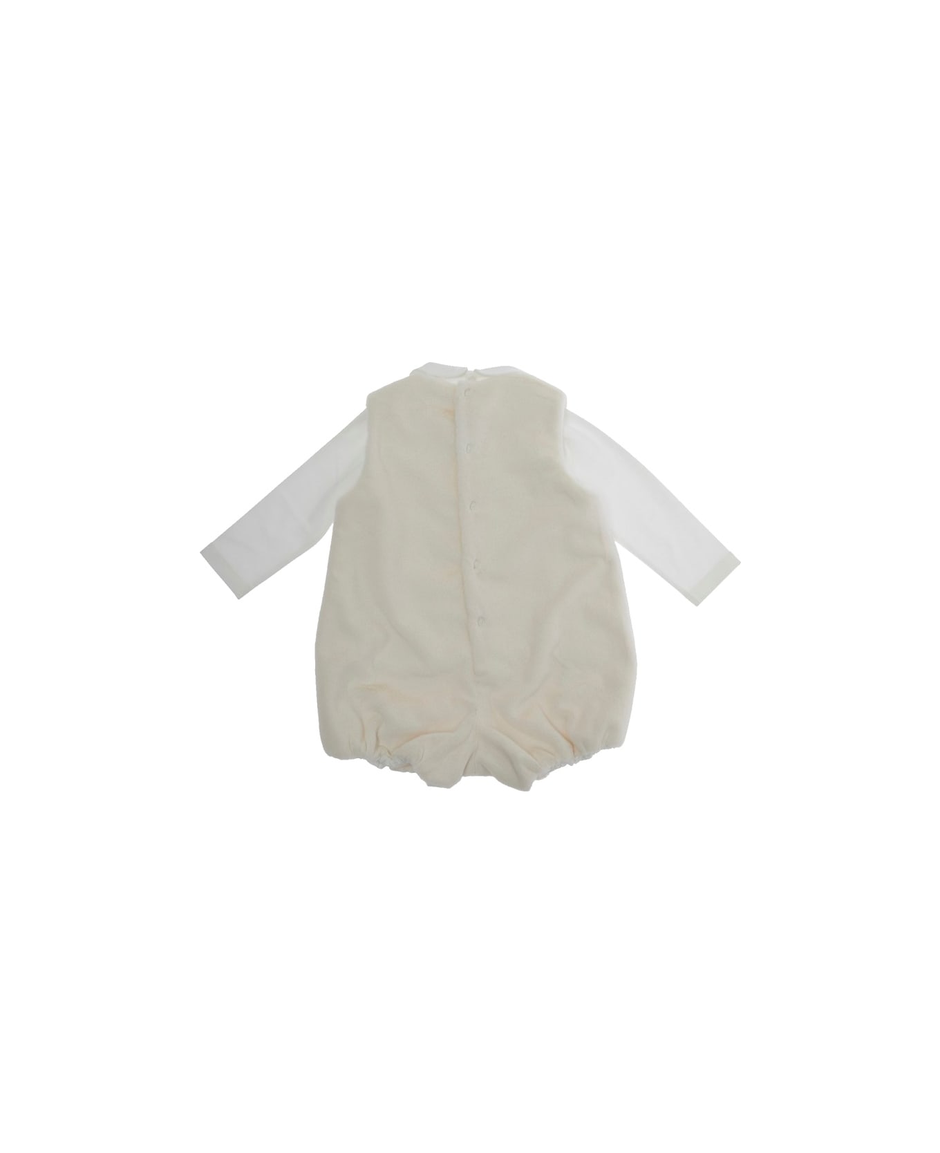 Il Gufo T-shirt With Dungarees Set - WHITE