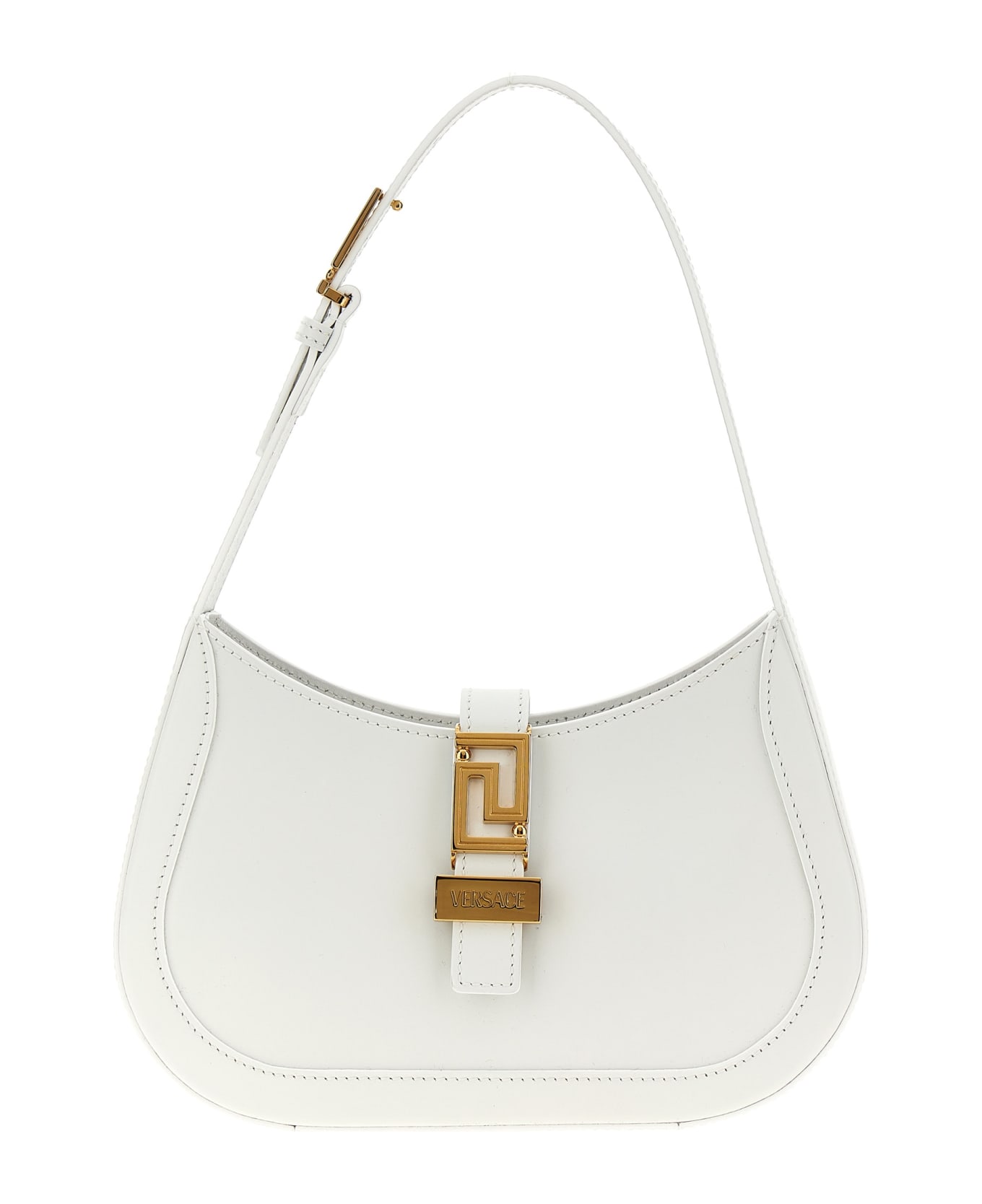 Versace 
greca Goddess
 Small Shoulder Bag - White