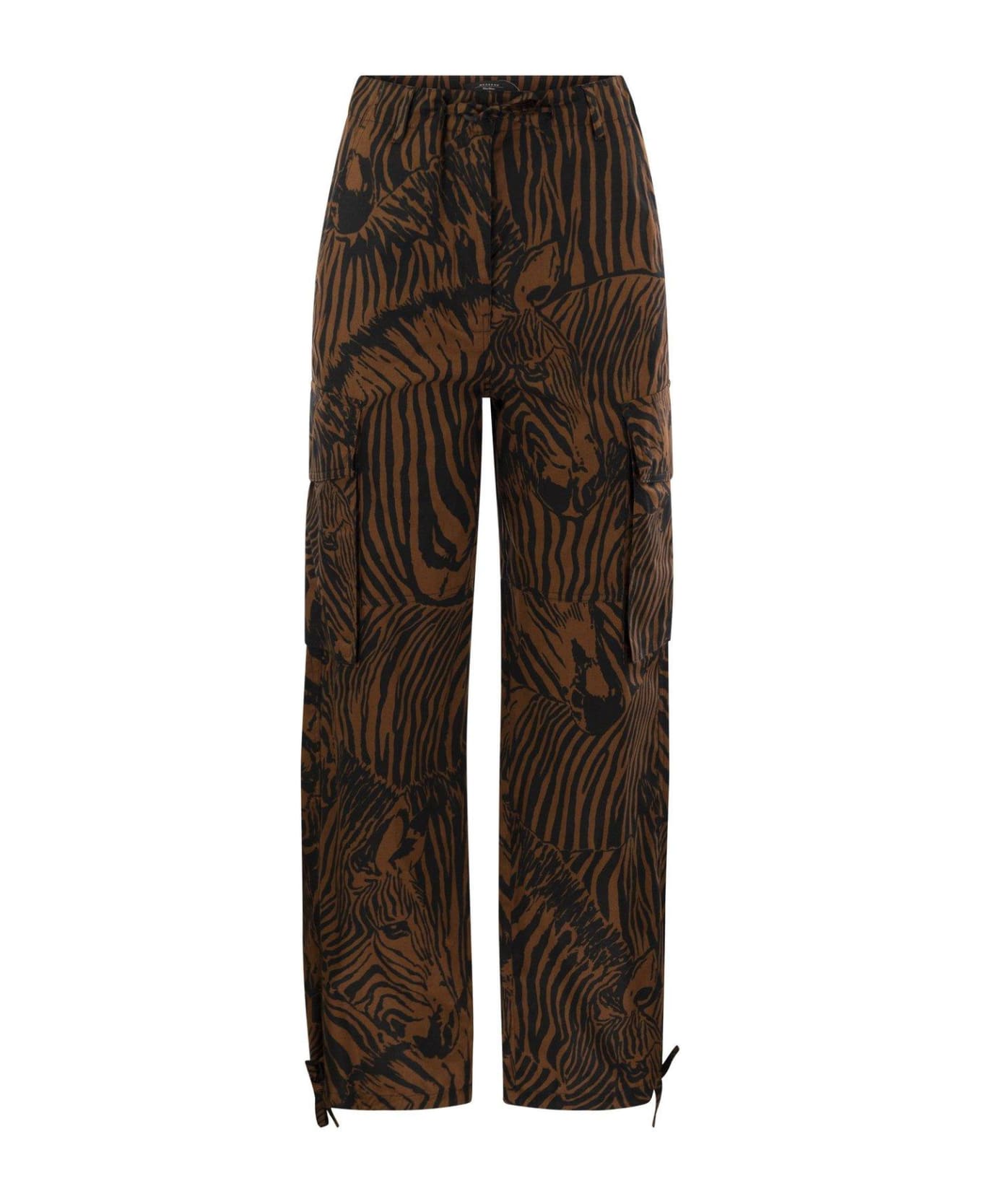 Weekend Max Mara Twill Cargo Trousers Weekend Max Mara - MULTICOLOR