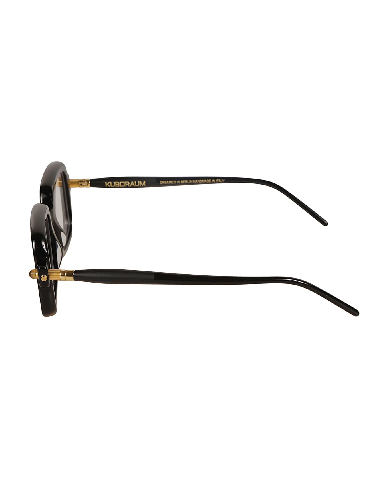 Kuboraum Square Thick Frame Glasses - black