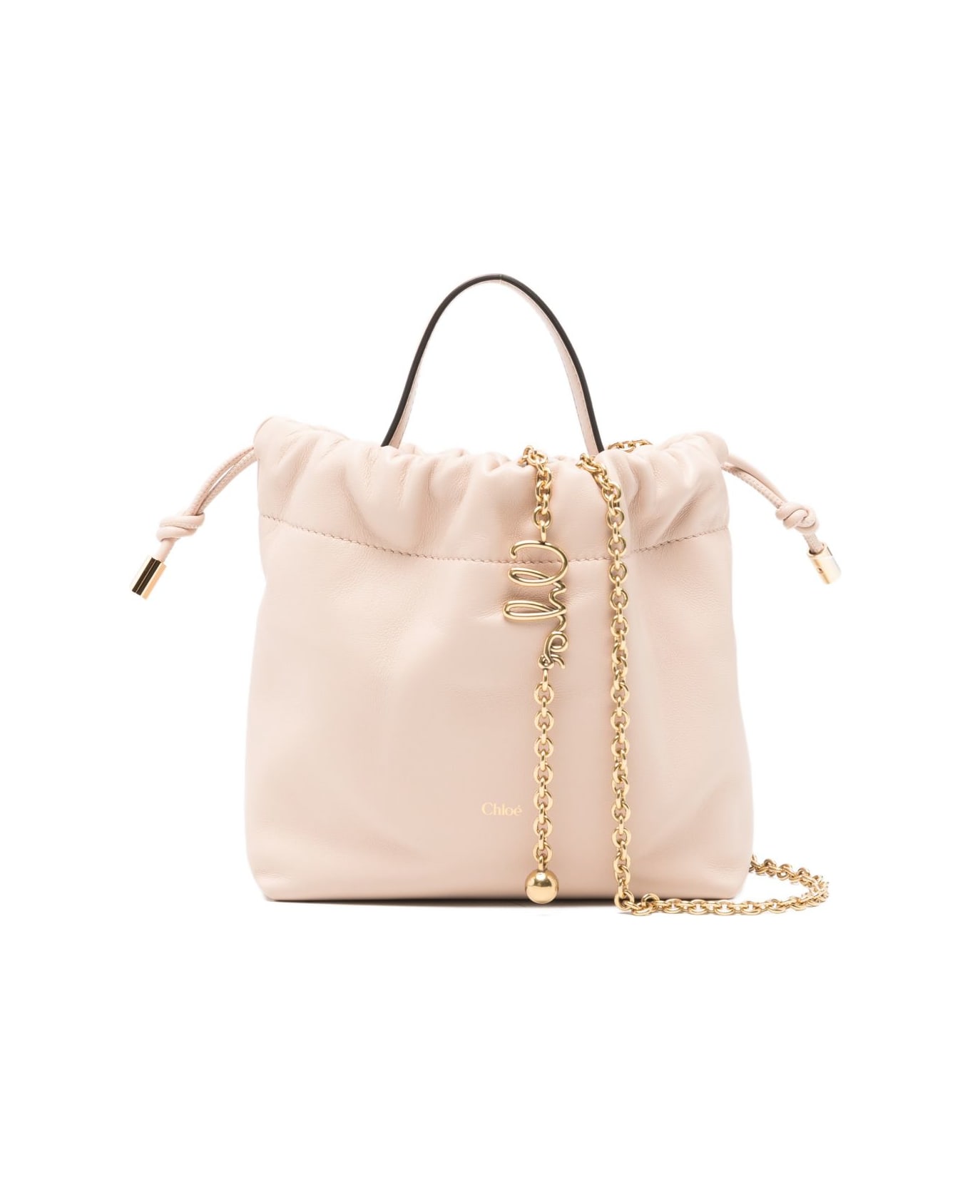 Chloé Icons Leather Bucket Bag - Pink