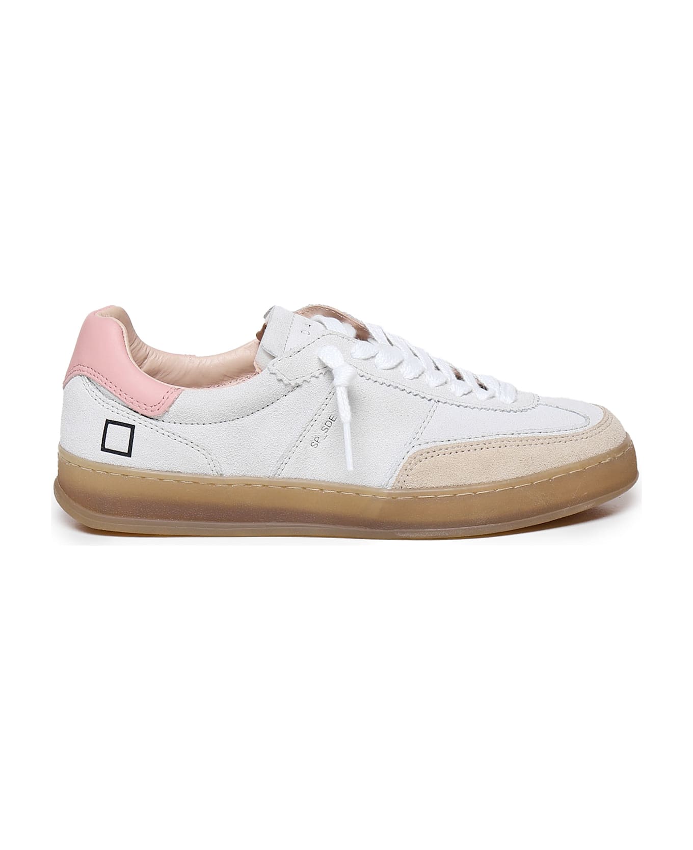 D.A.T.E. Sneakers Sporty Colored - WHITE, pink