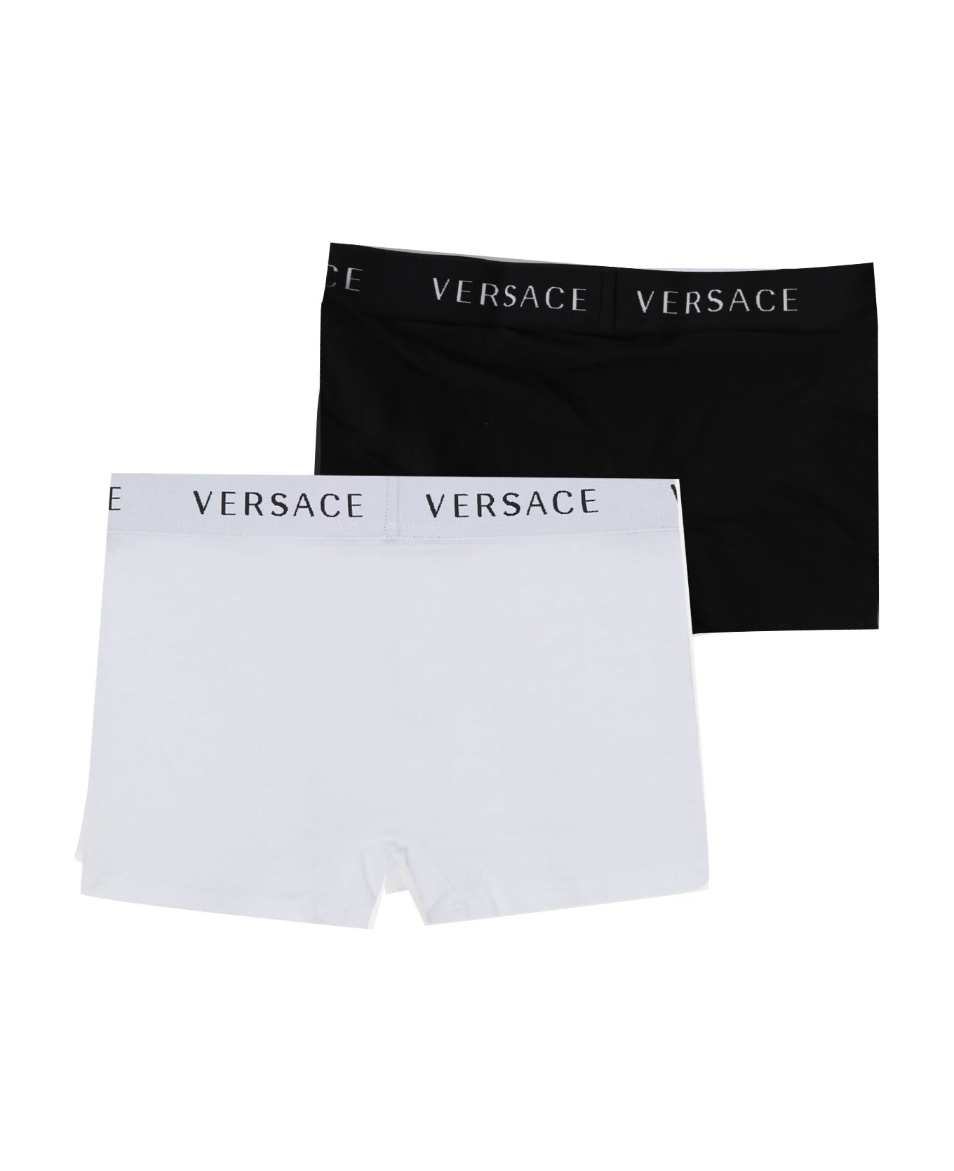 Versace Pack Of 2 Cotton Boxer Briefs - Multicolor アンダーウェア