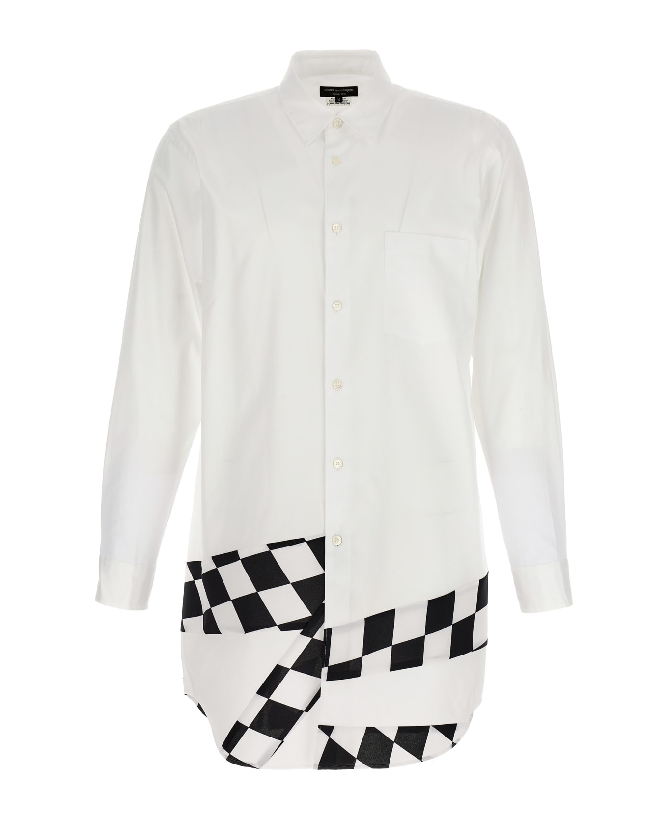 Comme Des Garçons Homme Plus Checkerboard Shirt - White/Black