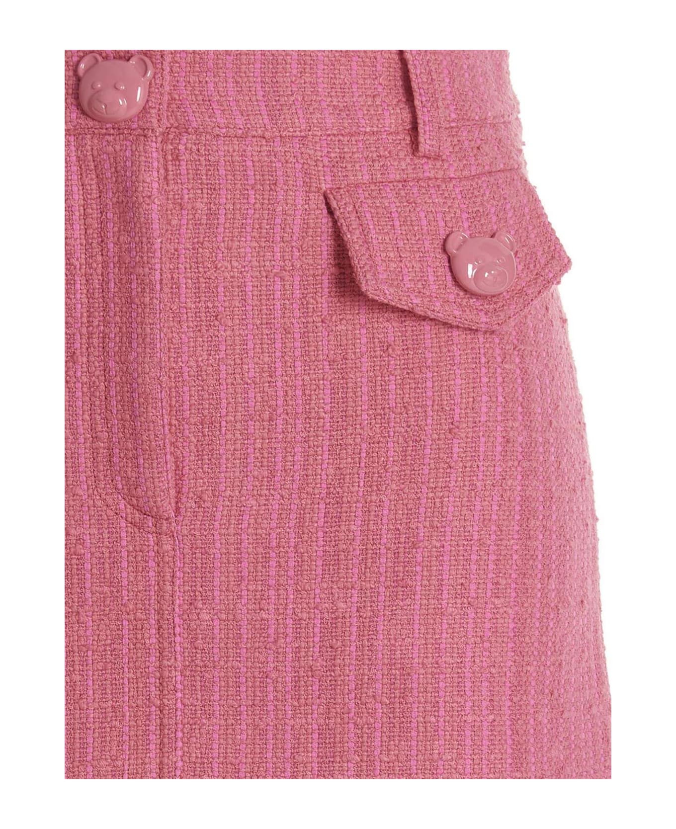 Moschino Gonna Mini Tweed - Fuchsia スカート
