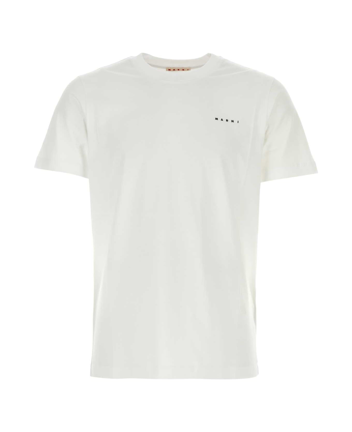 Marni White Cotton T-shirt - LILYWHITE