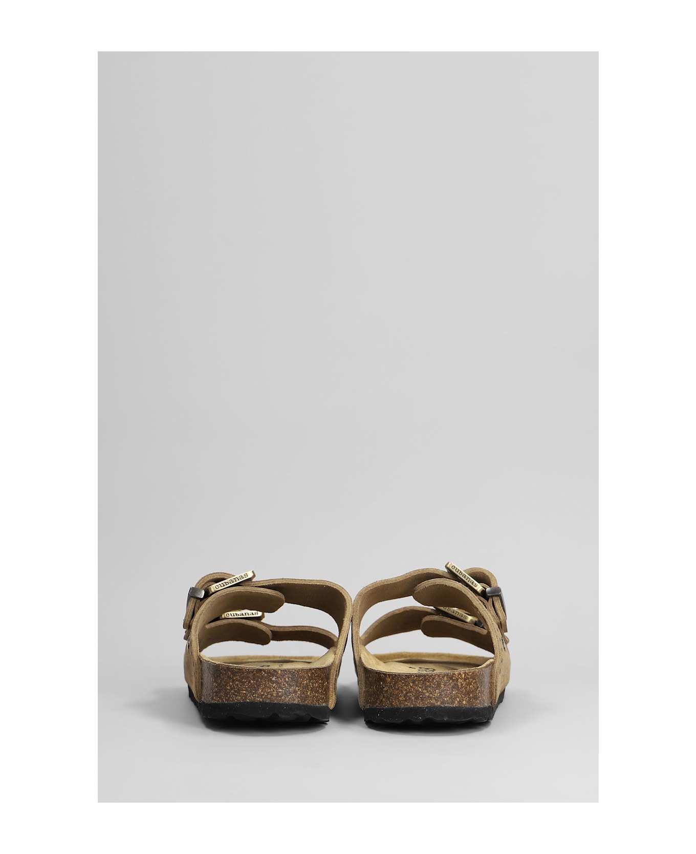 Cubanas Amalia Flats In Taupe Suede - taupe