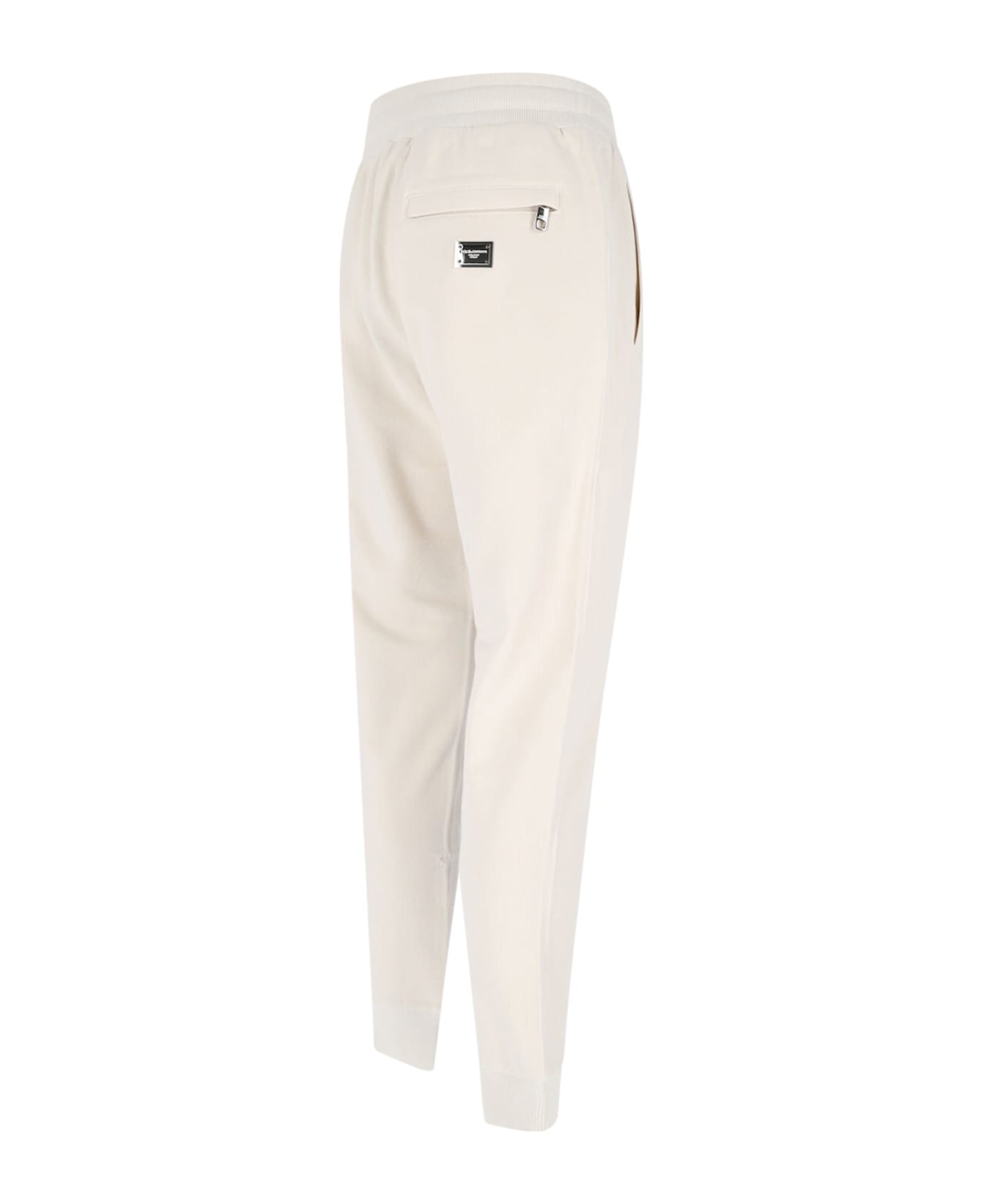 Dolce & Gabbana Logo Track Pants - Cream