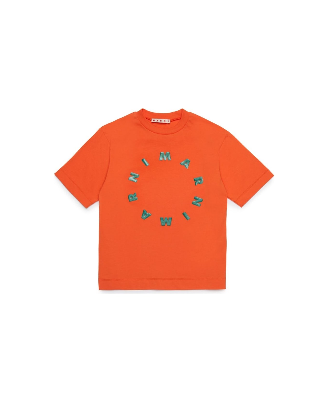 Marni T-shirt Con Logo - Orange
