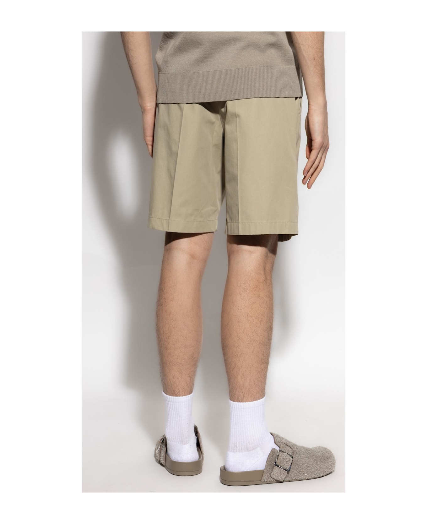 Burberry Cotton Shorts - Beige