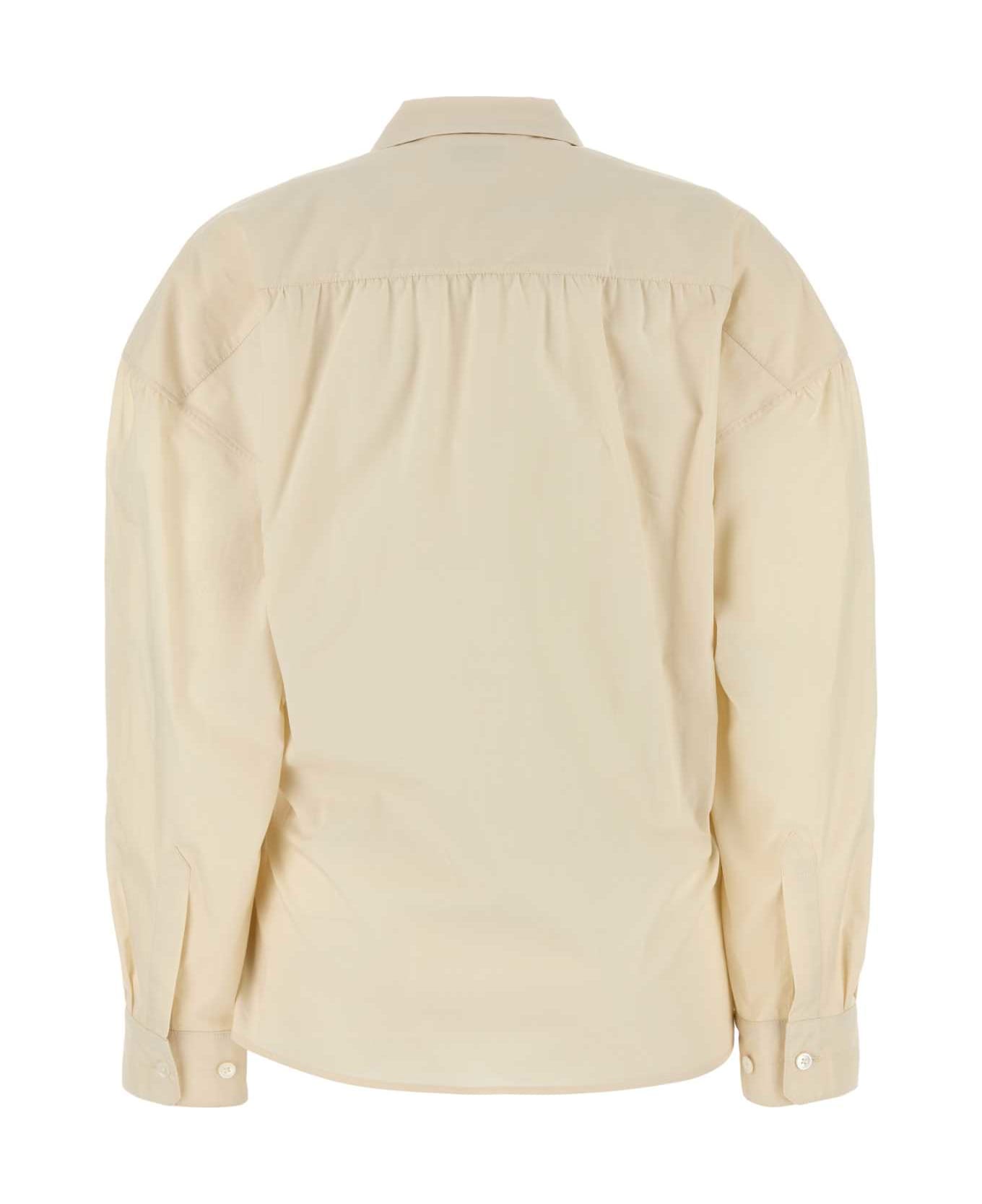Lemaire Cream Poplin Shirt - CREAM
