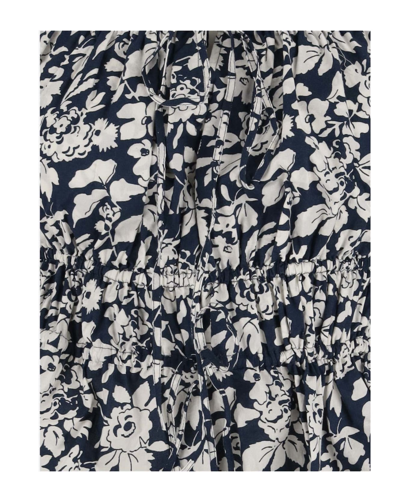 Polo Ralph Lauren Cotton Blouse With Floral Pattern - Blue
