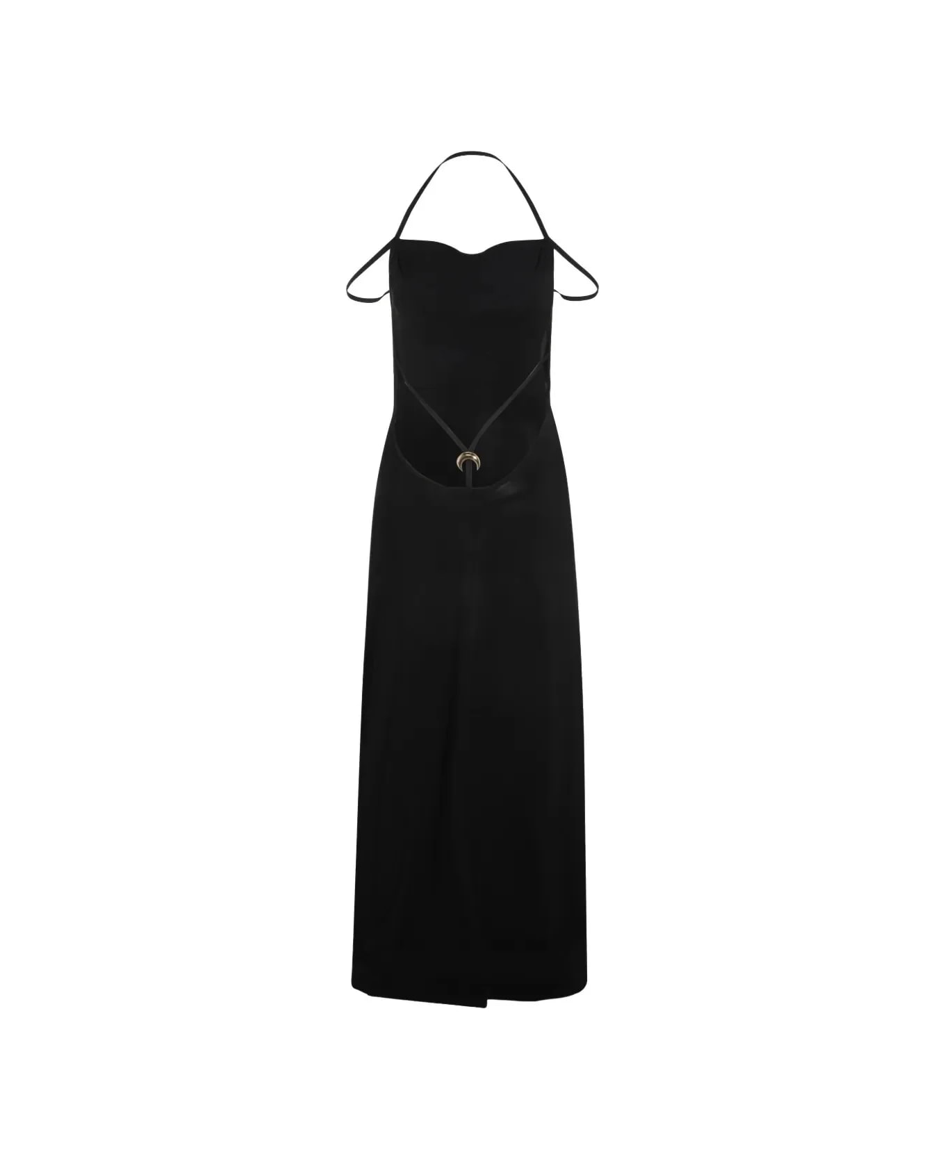 Marine Serre Thong Long Dress - Black