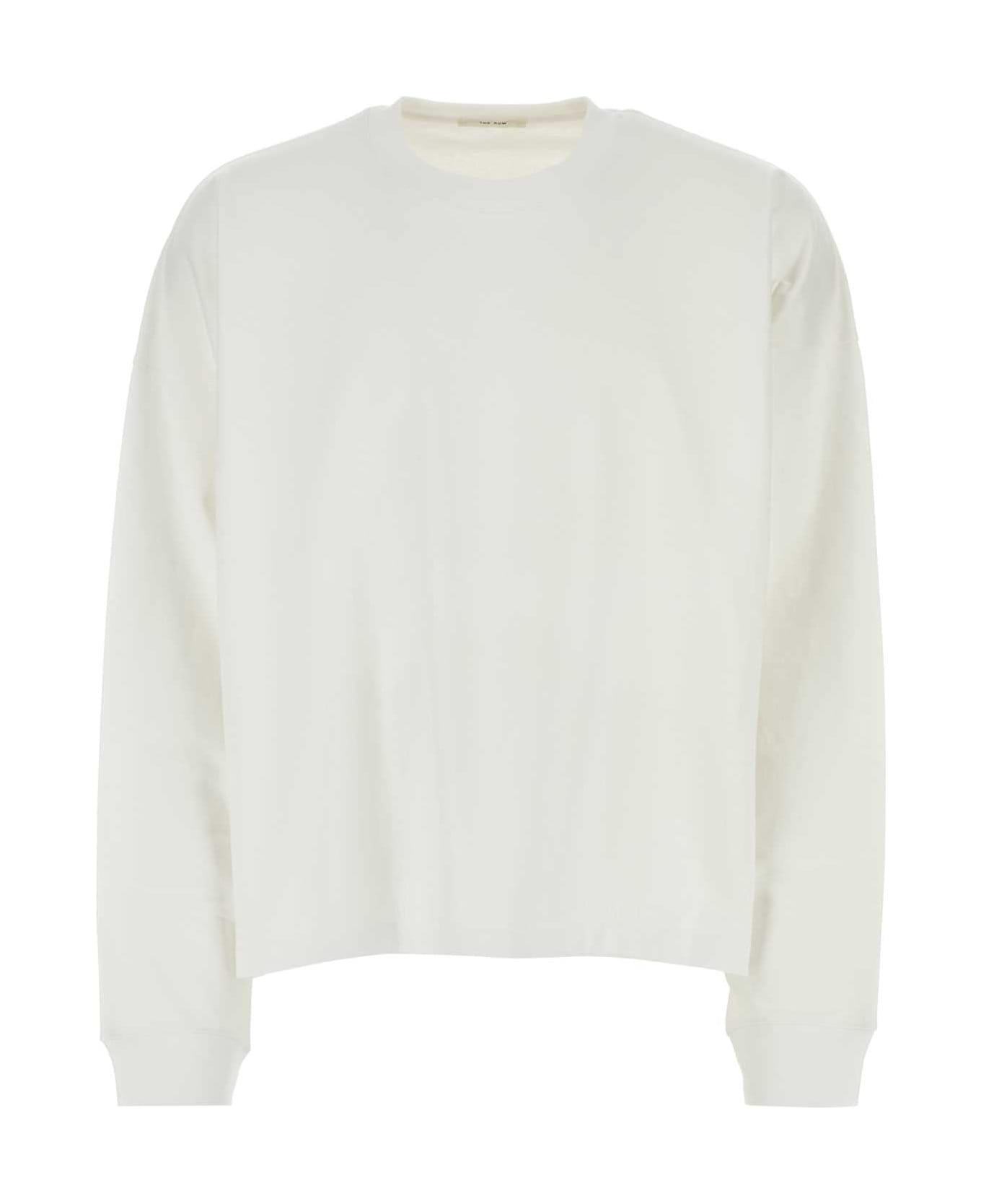 Tシャツ・カットソー THE ROW Slate Cotton Haru Oversize T-Shirt HaruるコットンTシャツ ブラック – The Row