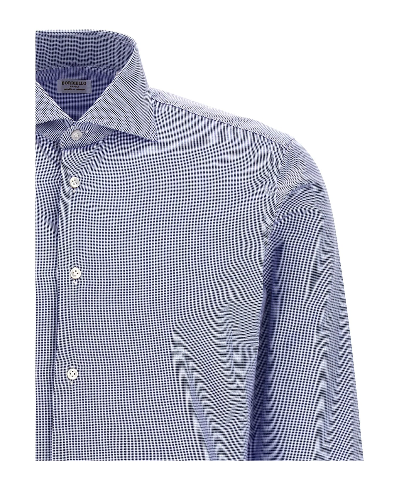 Borriello Napoli Micro Operated Shirt - Light Blue