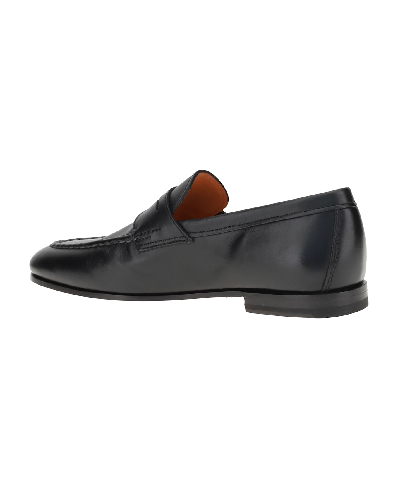 Santoni Leather Loafers