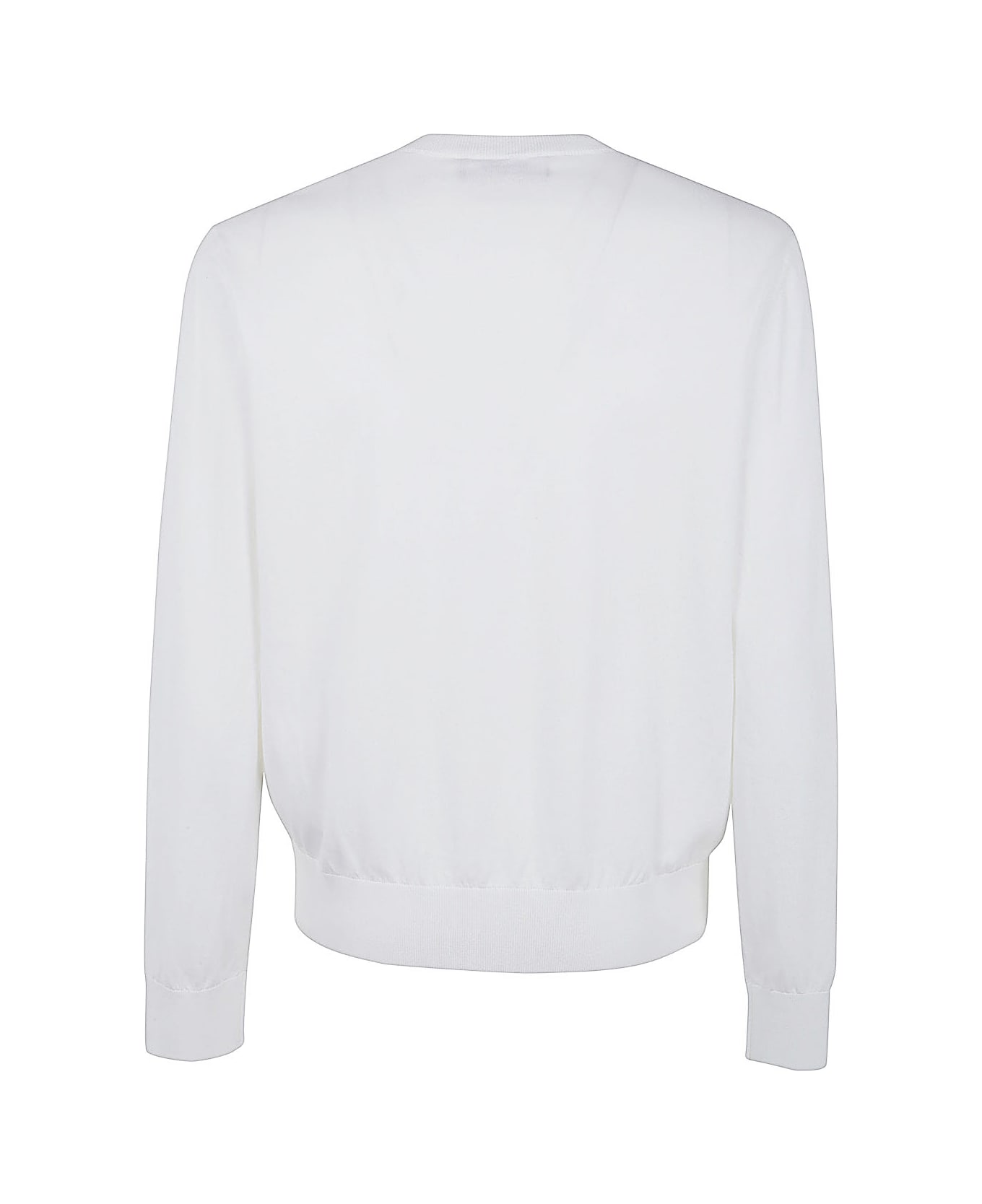Dsquared2 V-neck Knit Pullover - Optical White