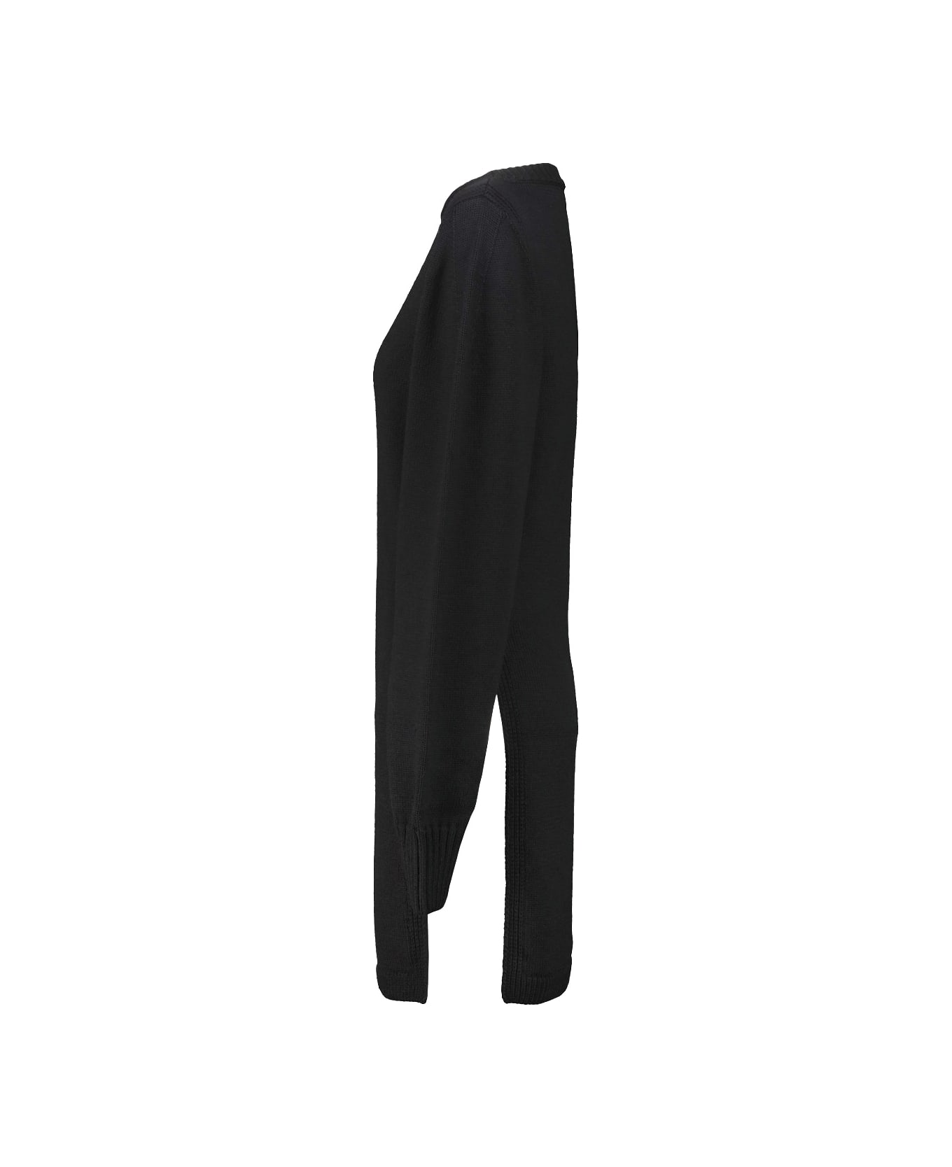 Lemaire Sweater With Slits - Black