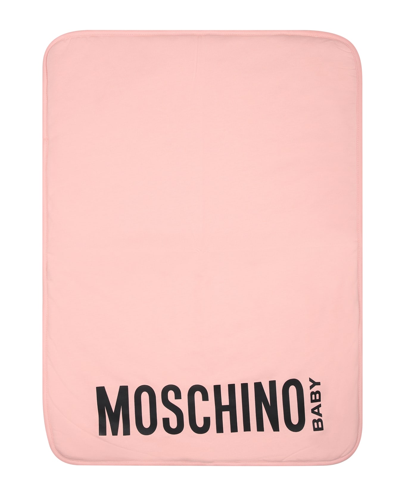 Moschino Pink Mother Bag For Baby Boy With Teddy Bear And Logo - Pink