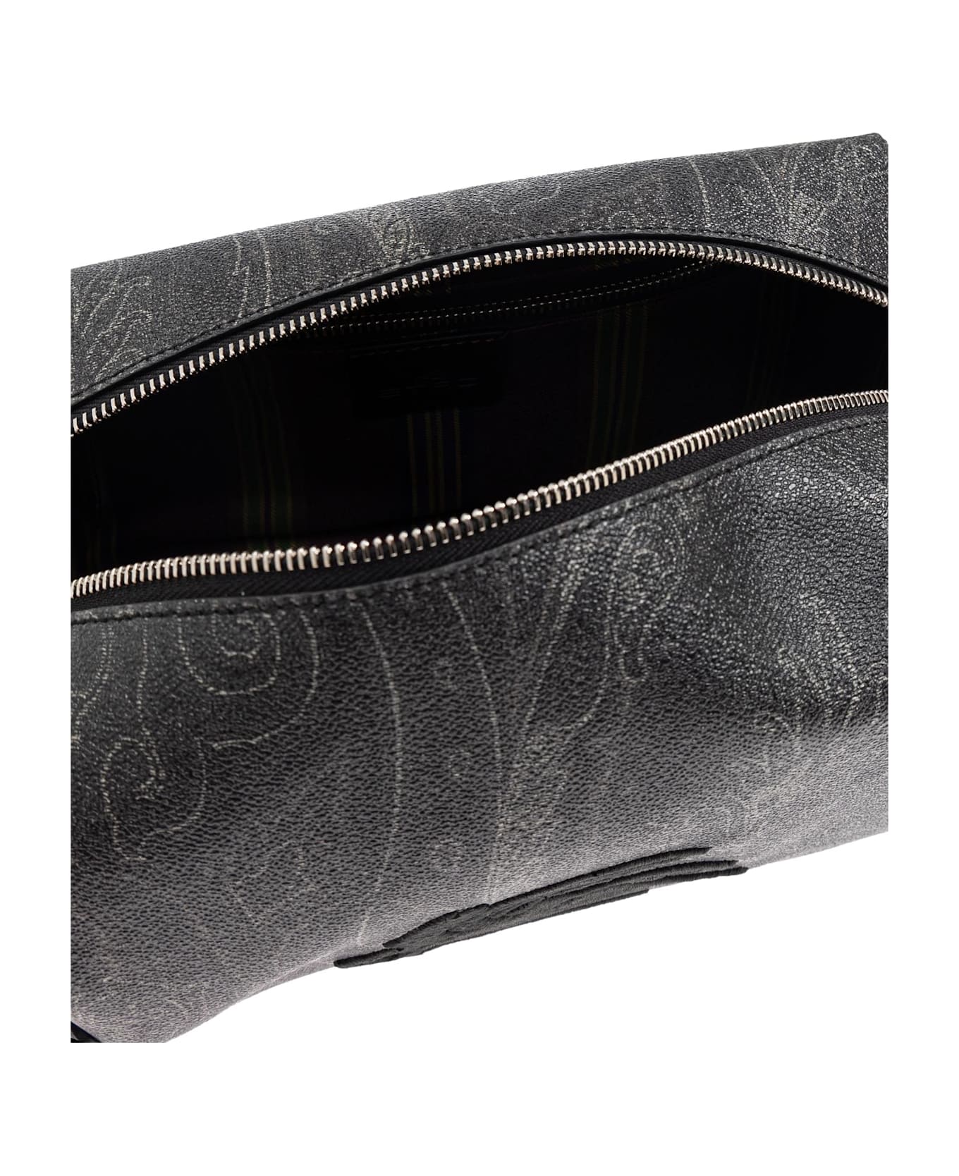 Etro Cosmetic Bag With Embroidered Logo - GREY