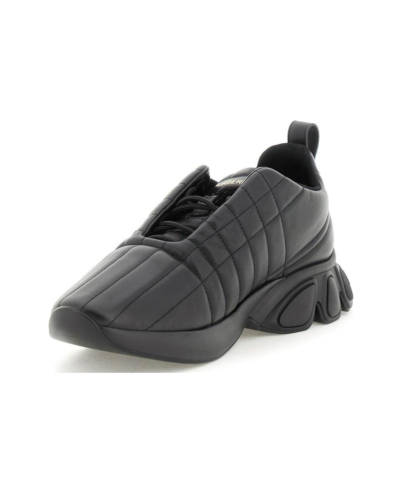 Burberry Axburton Padded-detail Low-top Sneakers - Black