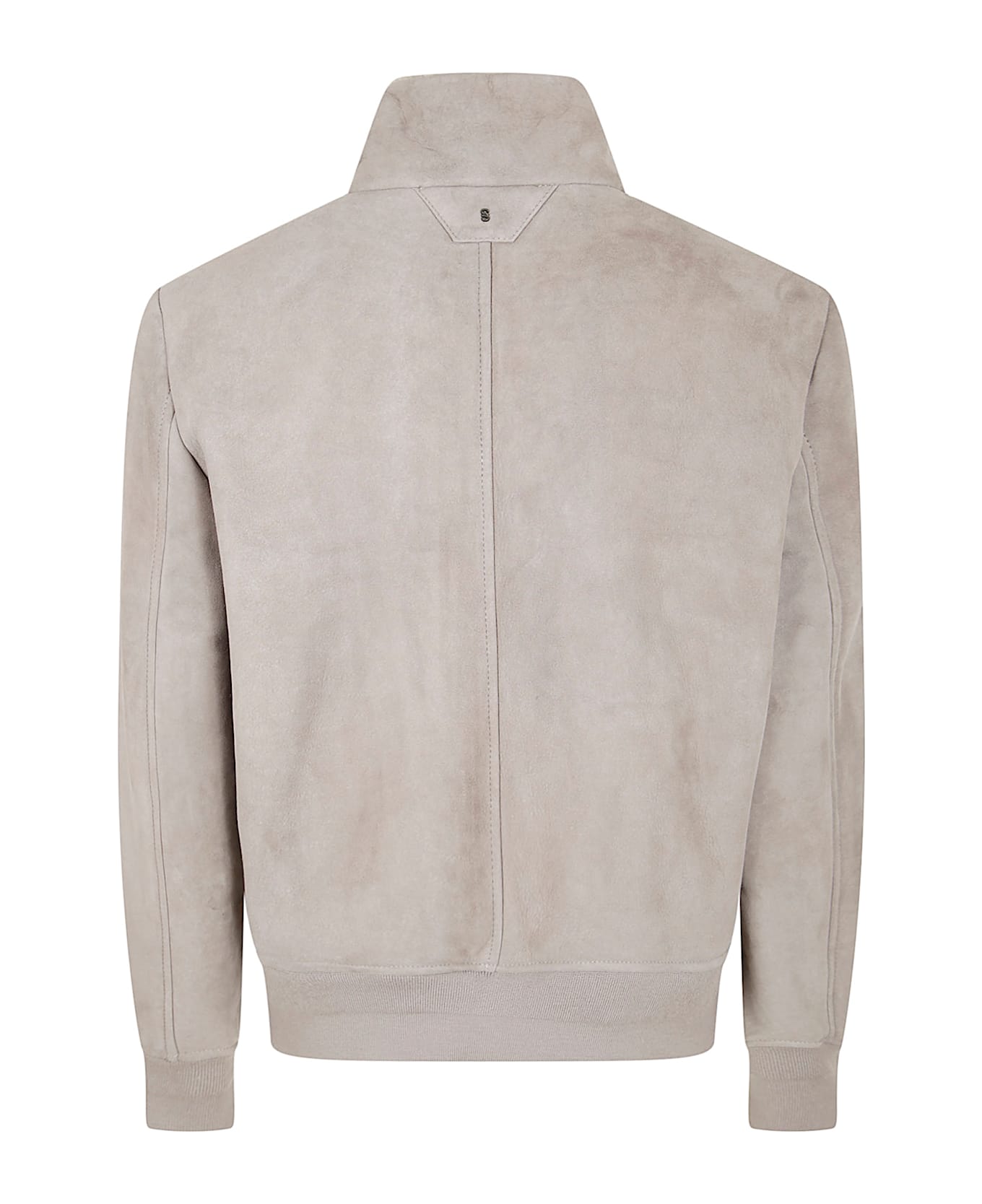 Salvatore Santoro Leather Bomber - GREY