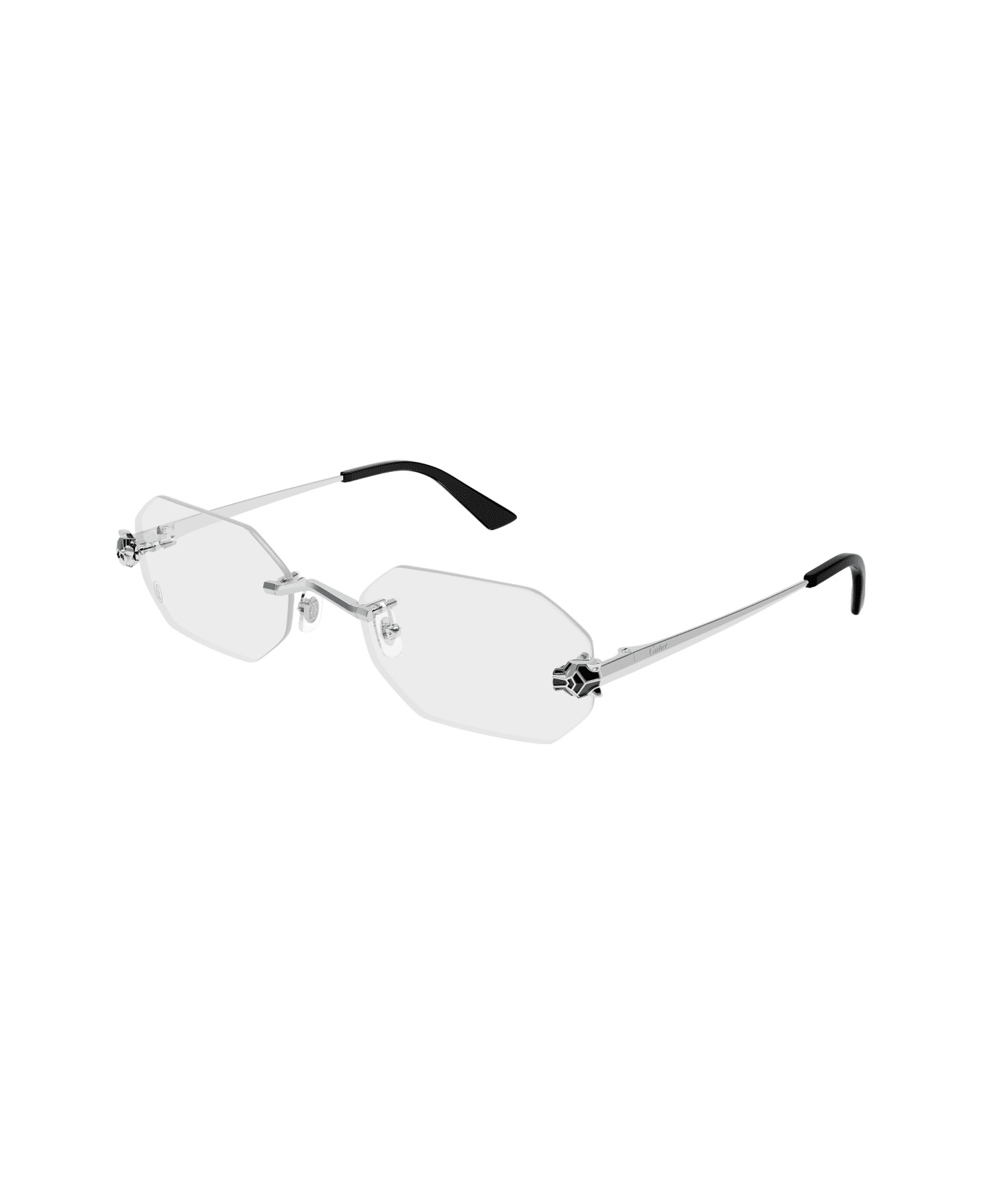 Cartier Eyewear Cartier Ct0599o Panthère De Cartier 002 Silver Glasses - Argento