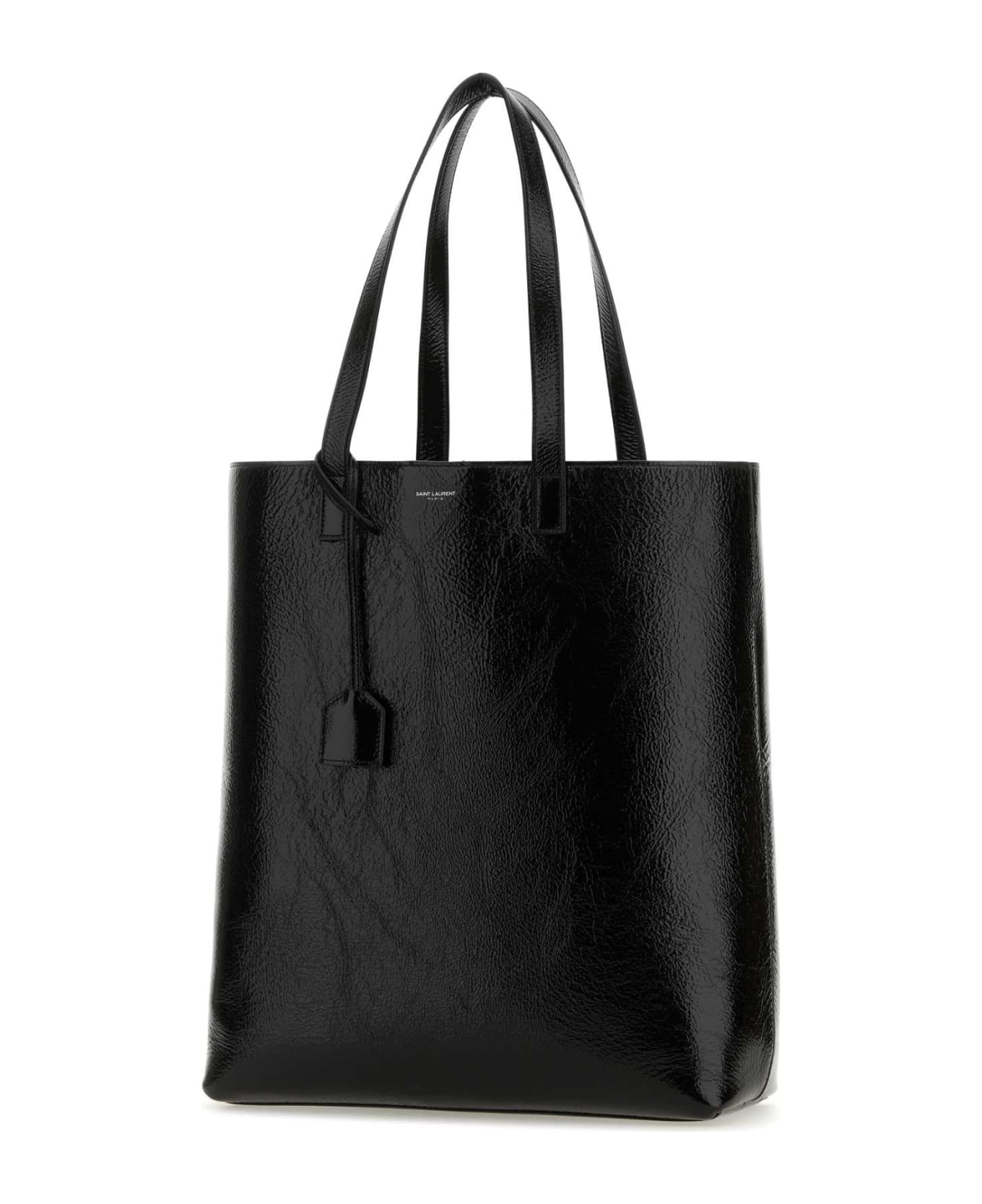 Saint Laurent Black Leather Bold Shopping Bag - NERO