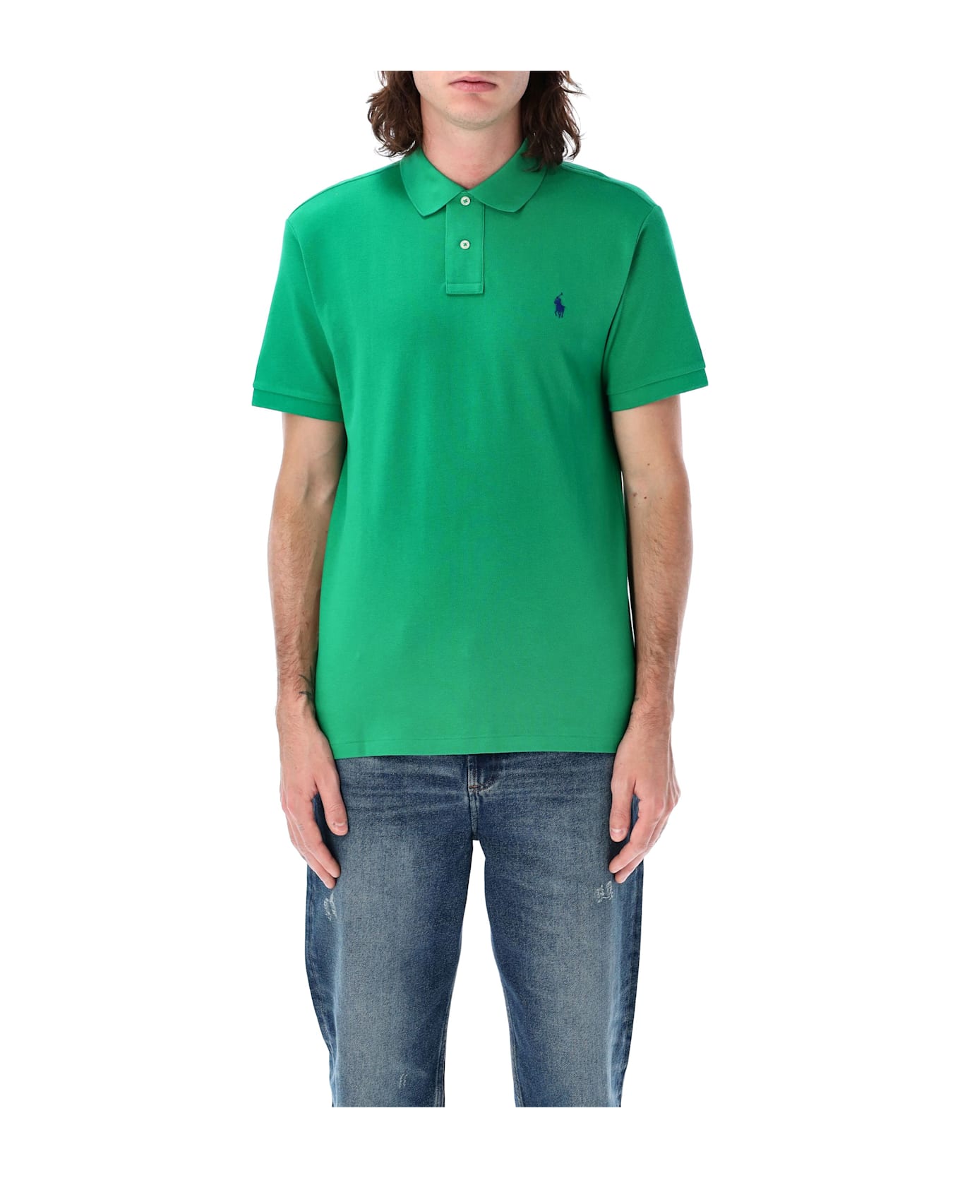 Polo Ralph Lauren Custom Slim Fit Polo - BILLIARD