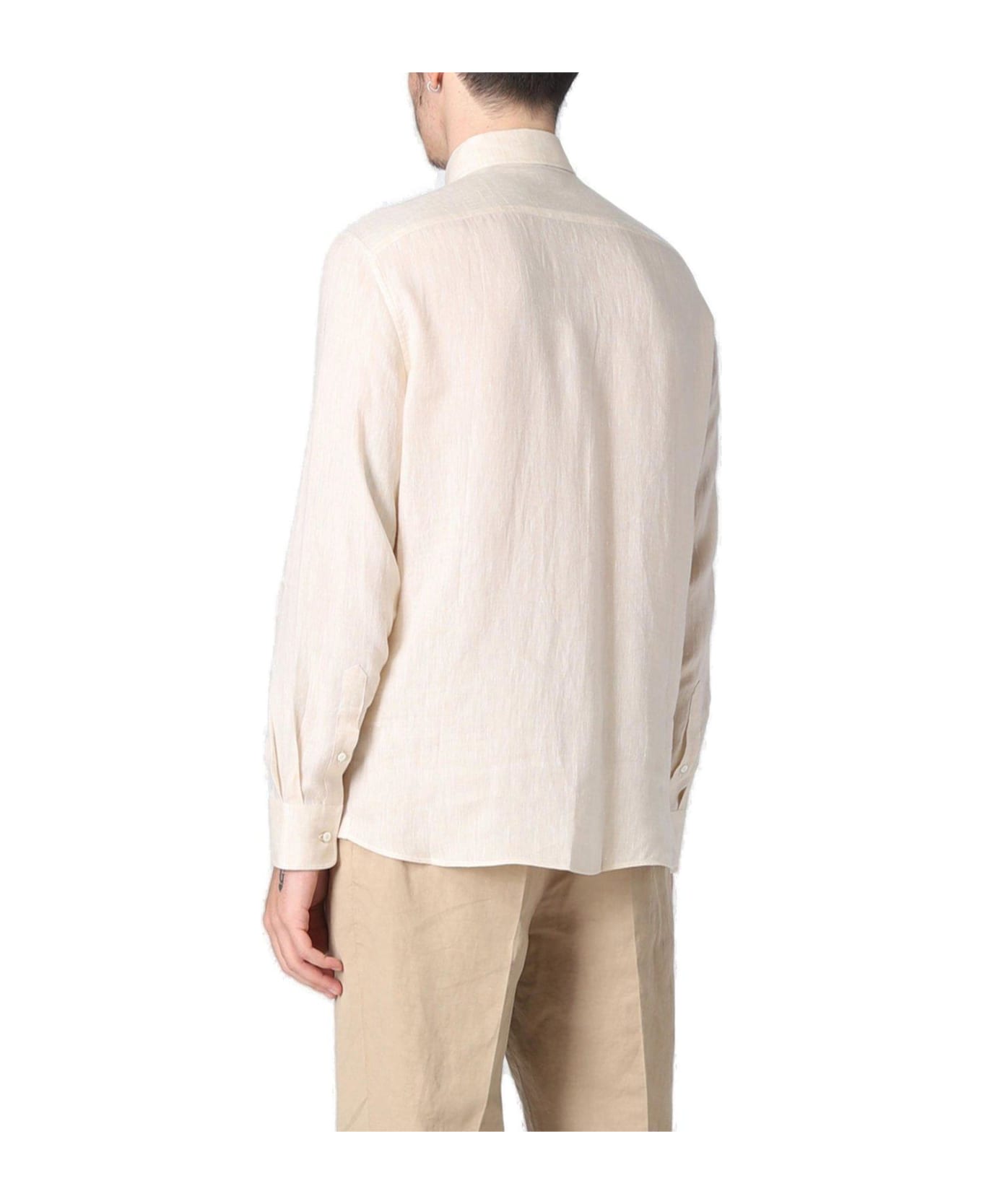 Brunello Cucinelli Buttoned Long-sleeved Shirt - Sand