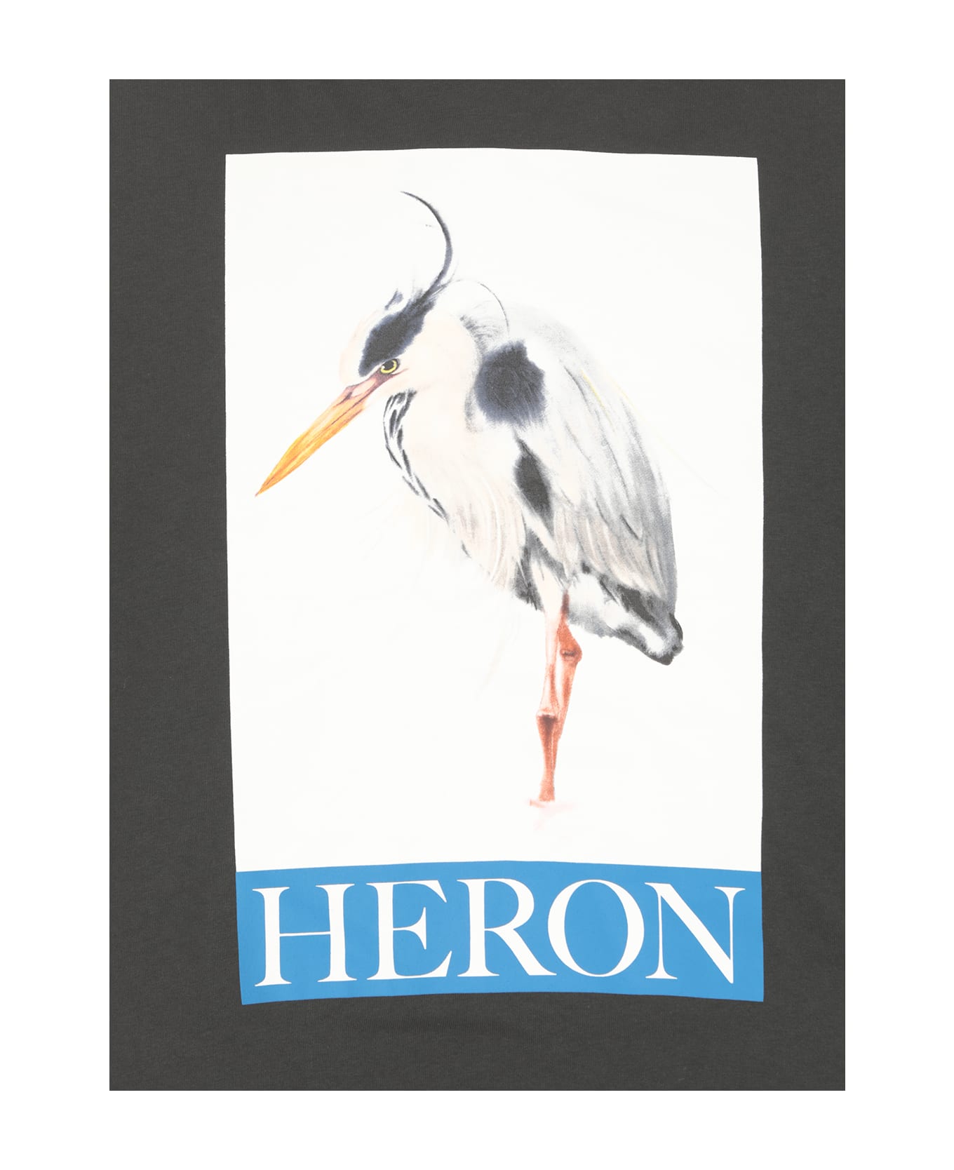 HERON PRESTON Padded T-shirt With Print - Black