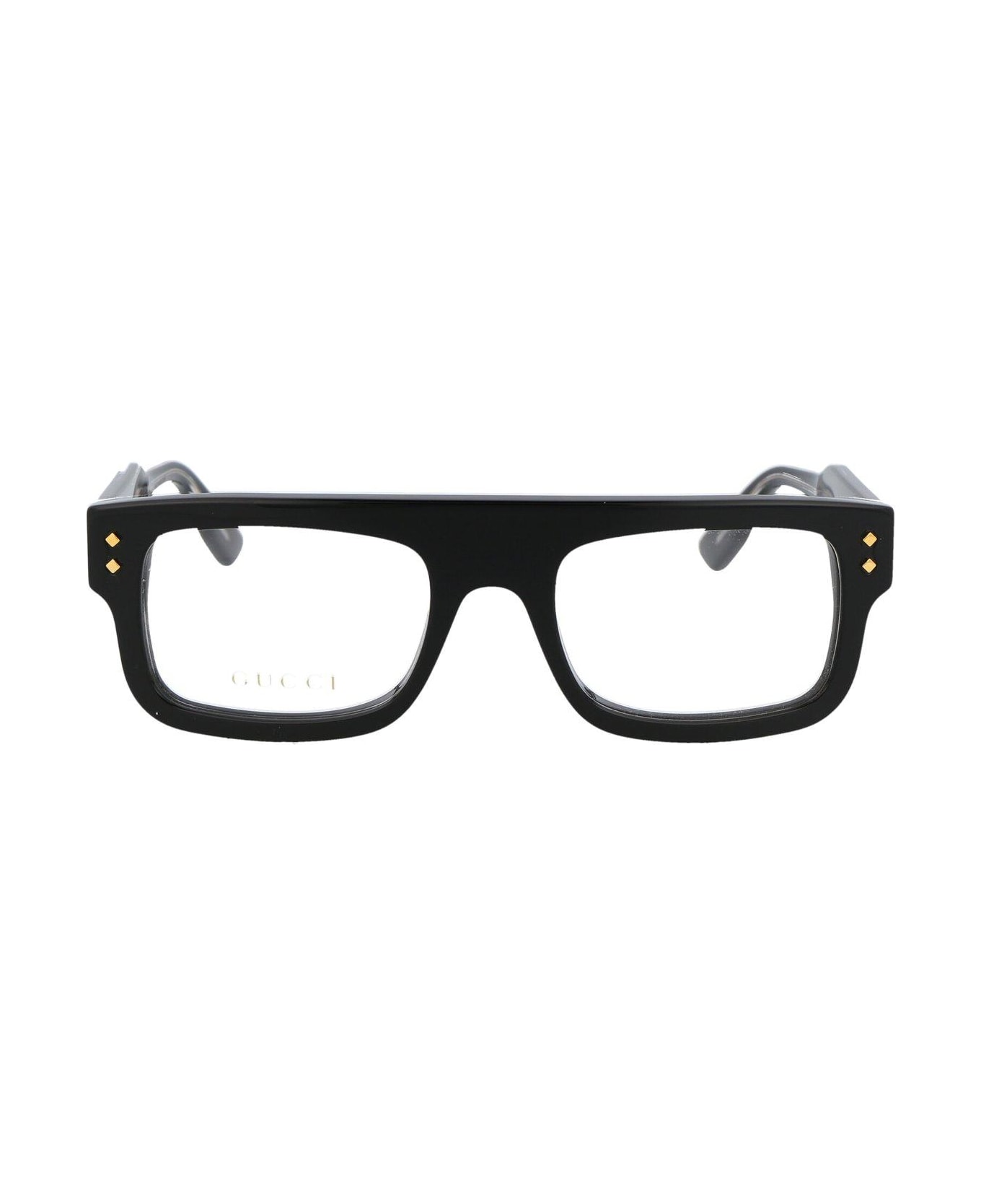 Gucci Eyewear Rectangle-framed Glasses - 001 black black transpare