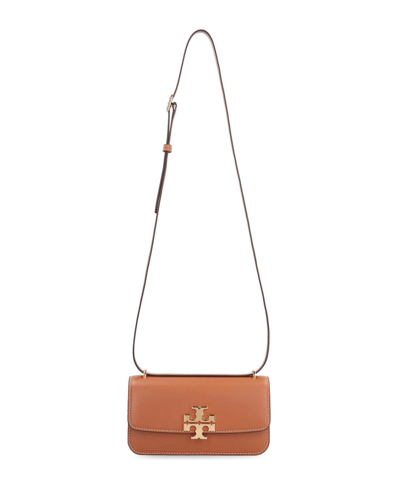 Tory Burch 
eleanor
 Small Brown Leather Crossbody Bag - Brown