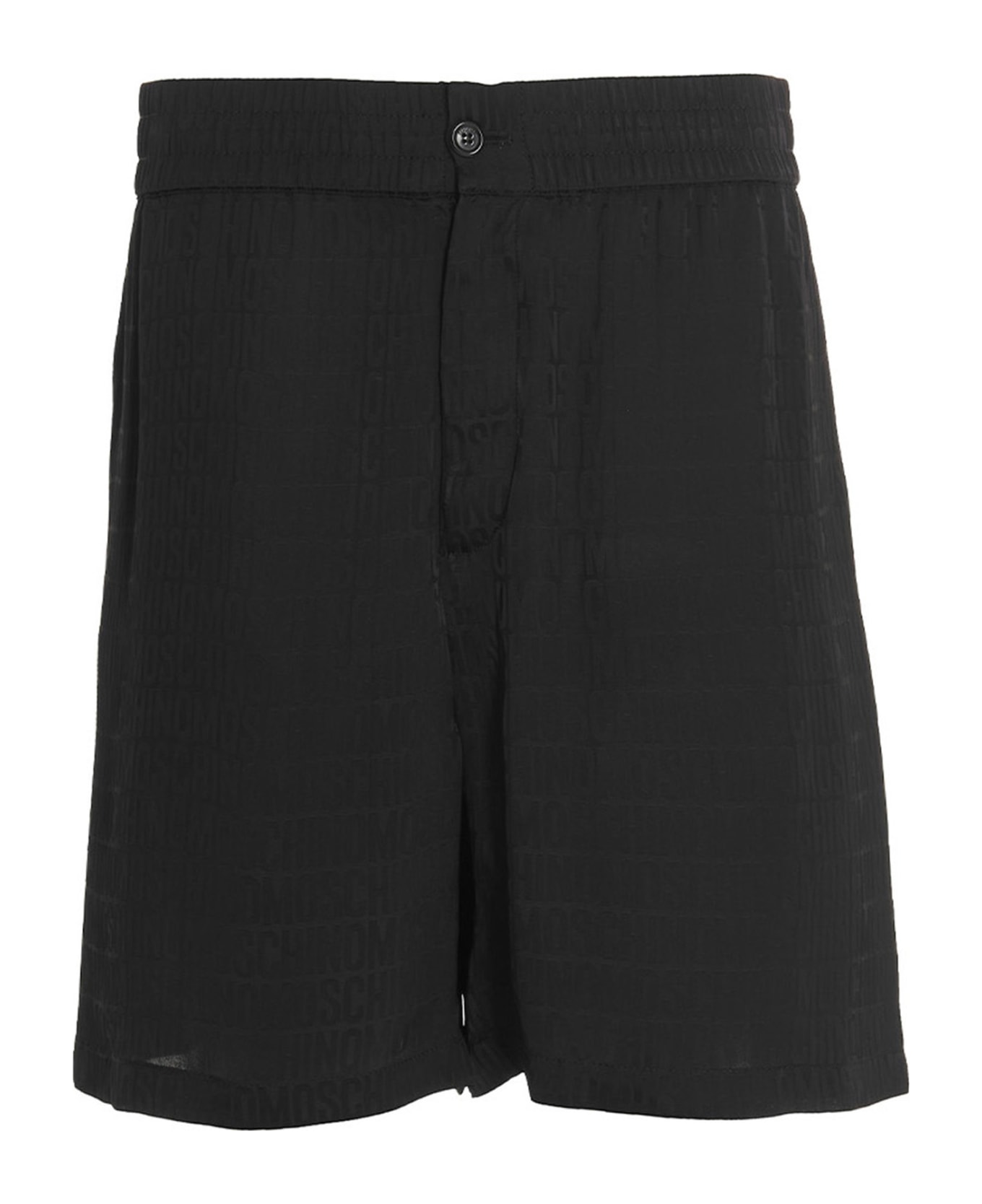 Moschino Monogram Bermuda Shorts - Black  