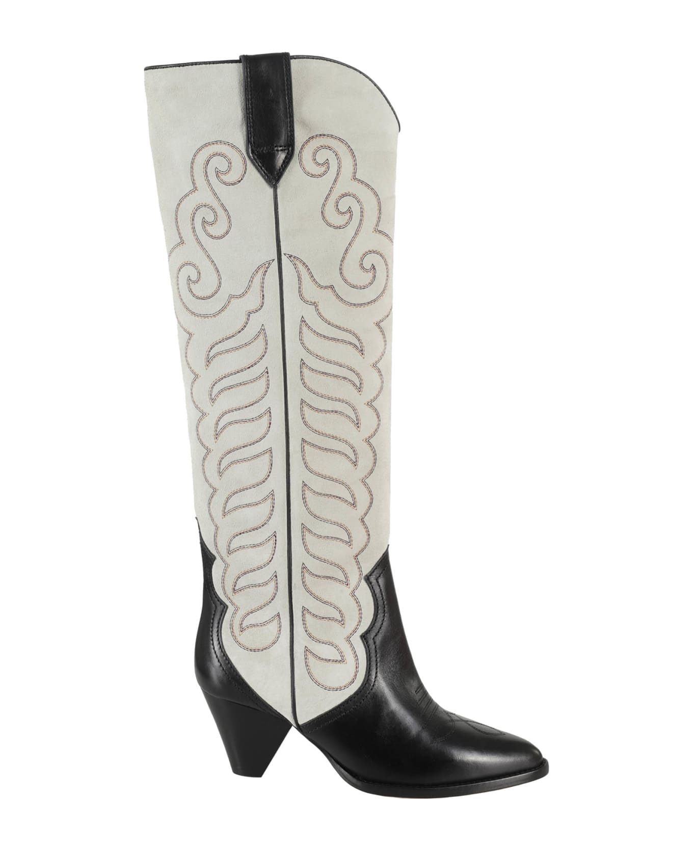 Isabel Marant Liela Boots - Black Chalk Bkck