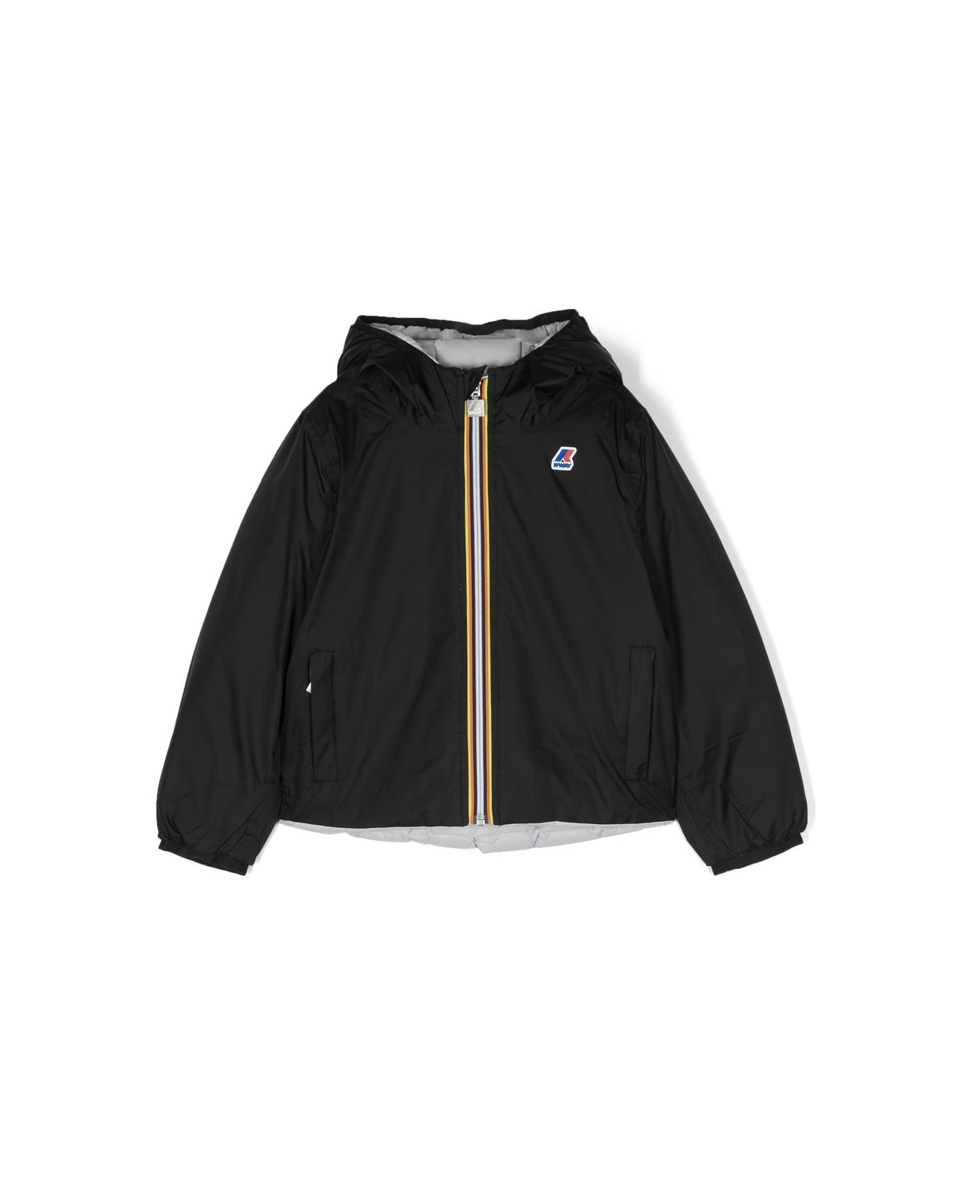 K-Way Reversible Jacket With Logo - Black コート＆ジャケット