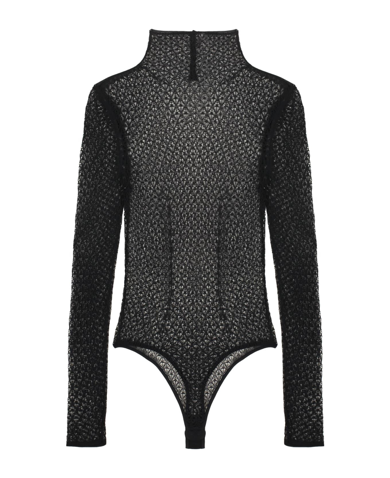 Khaite Fena Lace Bodysuit - black