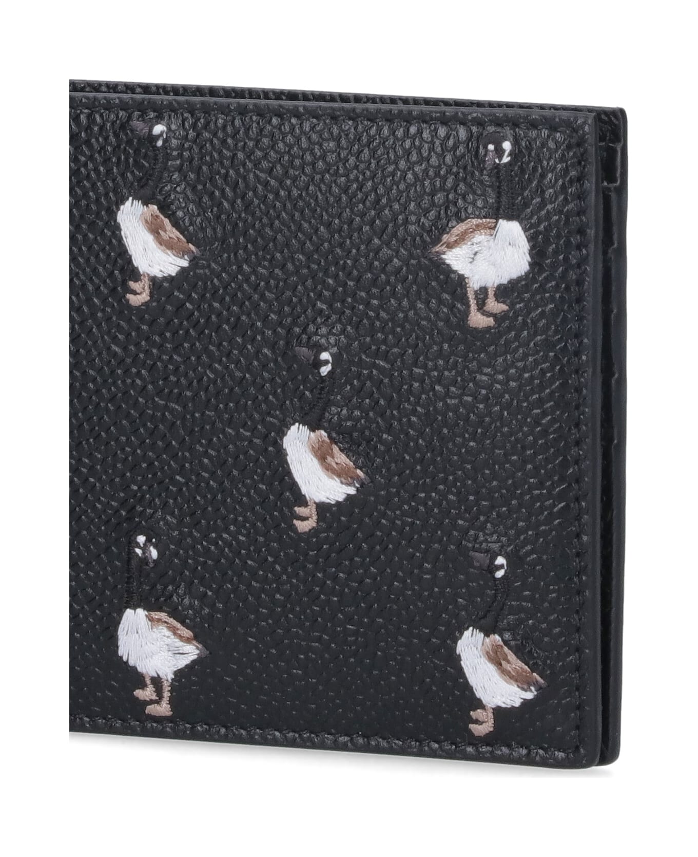 Thom Browne Bi-fold Wallet "goose" - Black  